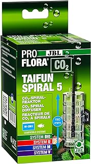 JBL PROFLORA CO2 TAIFUN SPIRAL 5, CO2-Reaktor, Für Süßwasser-Aquarien bis 200 l, Inkl. Schlauch