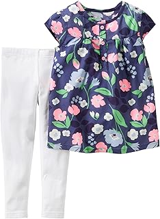 Conjunto de 2 piezas de flores de Carter 239 G125, diseño floral, color azul marino