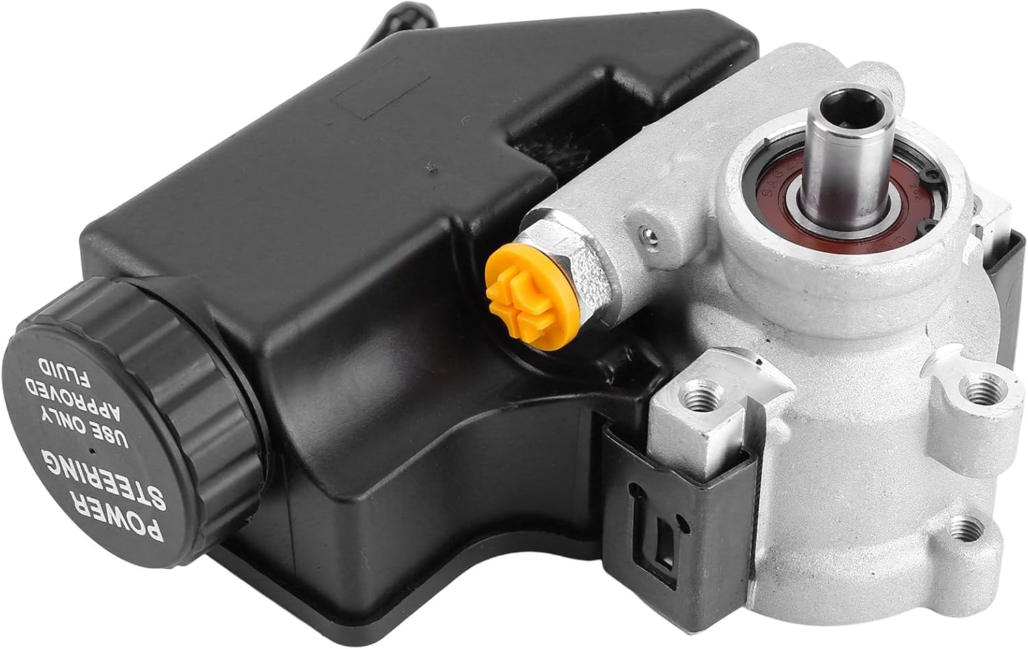 ikasus Power Steering Pump with Reservoir Compatible for GM Type II TC Series Power Steering Pump Replaces 902102-R 902102R Power Assit Pump