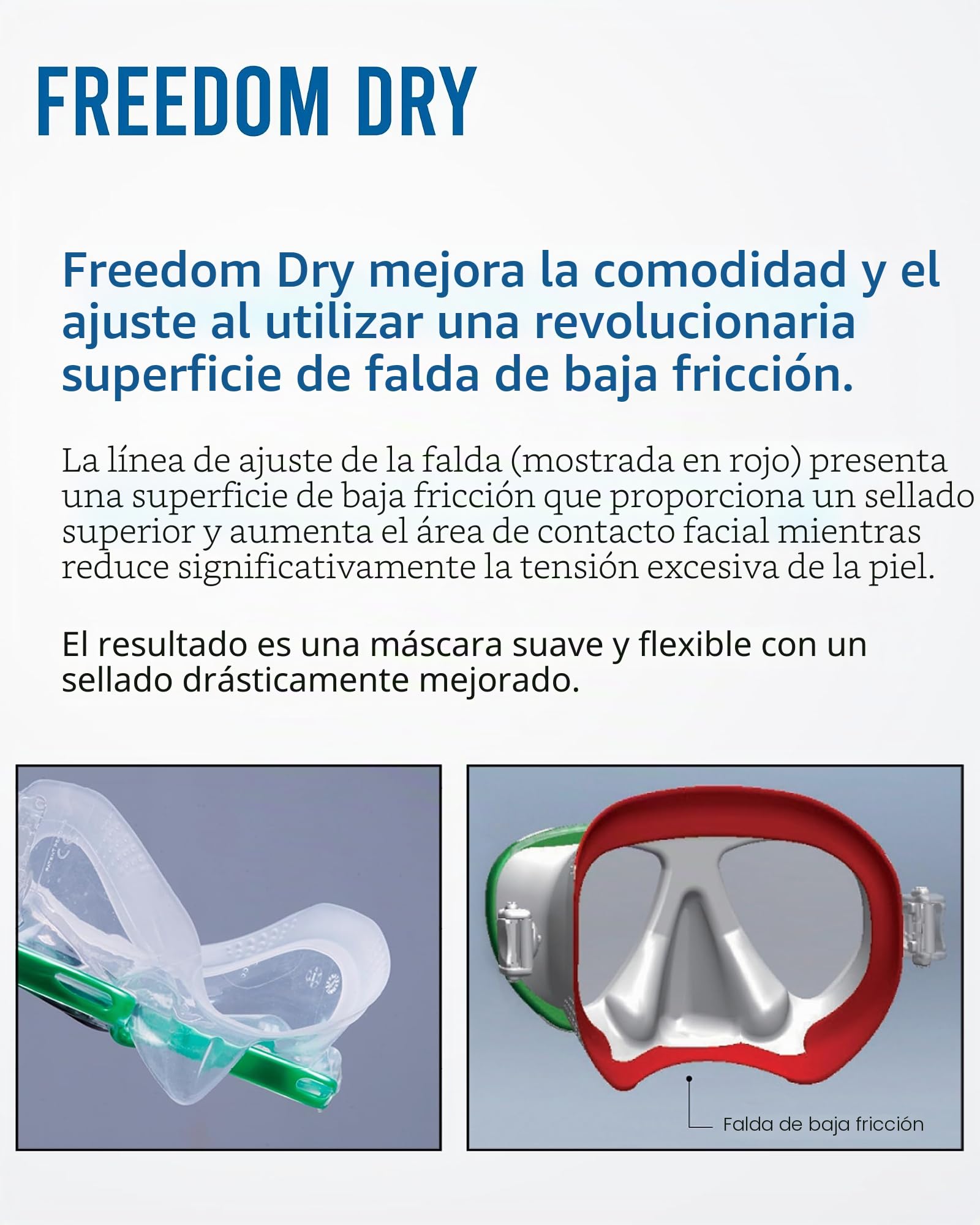 Tusa Freedom Elite - Gafas Máscara de buceo y snorkeling Adultos, color Negro