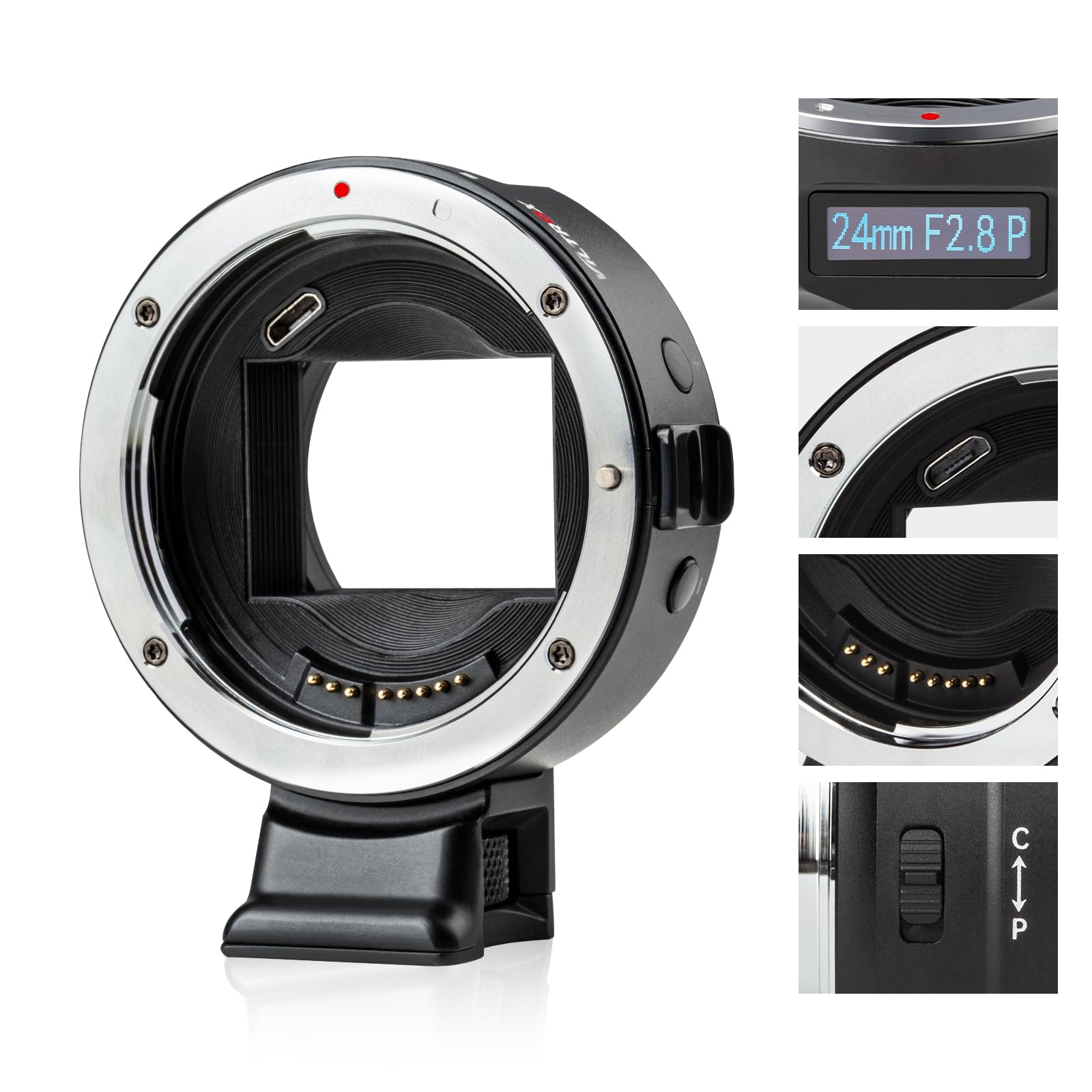 VILTROX EF-E5 Adapter Lens Electronic Autofocus EF-E Adapter AF Converter for Canon EF/EF-S Lens to Sony E Mount A9 A9II A7II A7S3 A7R2 A7R3 R4 A7M3 A7C A9 A6100 A6400 A6500 A6600 A6700