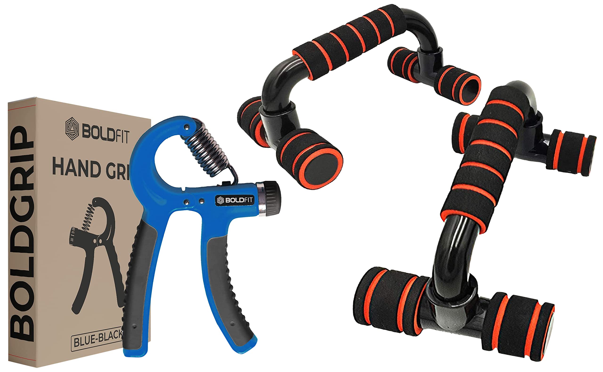 Boldfit Push Up Bar Stand For Gym & Home Exercise (Multicolor) & Hand Grip 10kg to 60kg Adjustable Hand Grip Strengthener(Forearm Exercise Equipment/Wrist Exercise Equipment) (Blue)-image-19