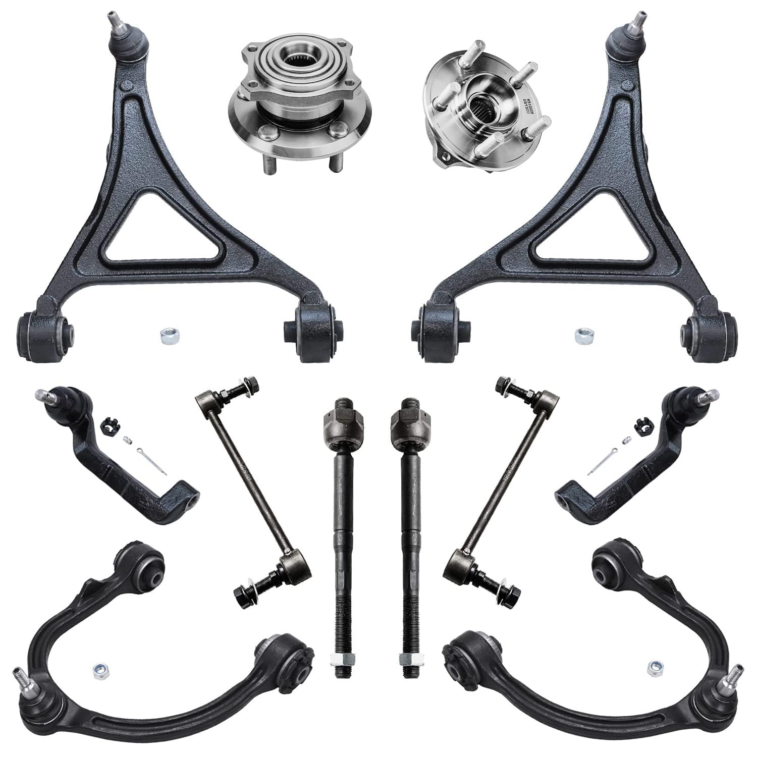 Detroit Axle - AWD Front End Suspension Kit for Chrysler 300 Dodge Charger