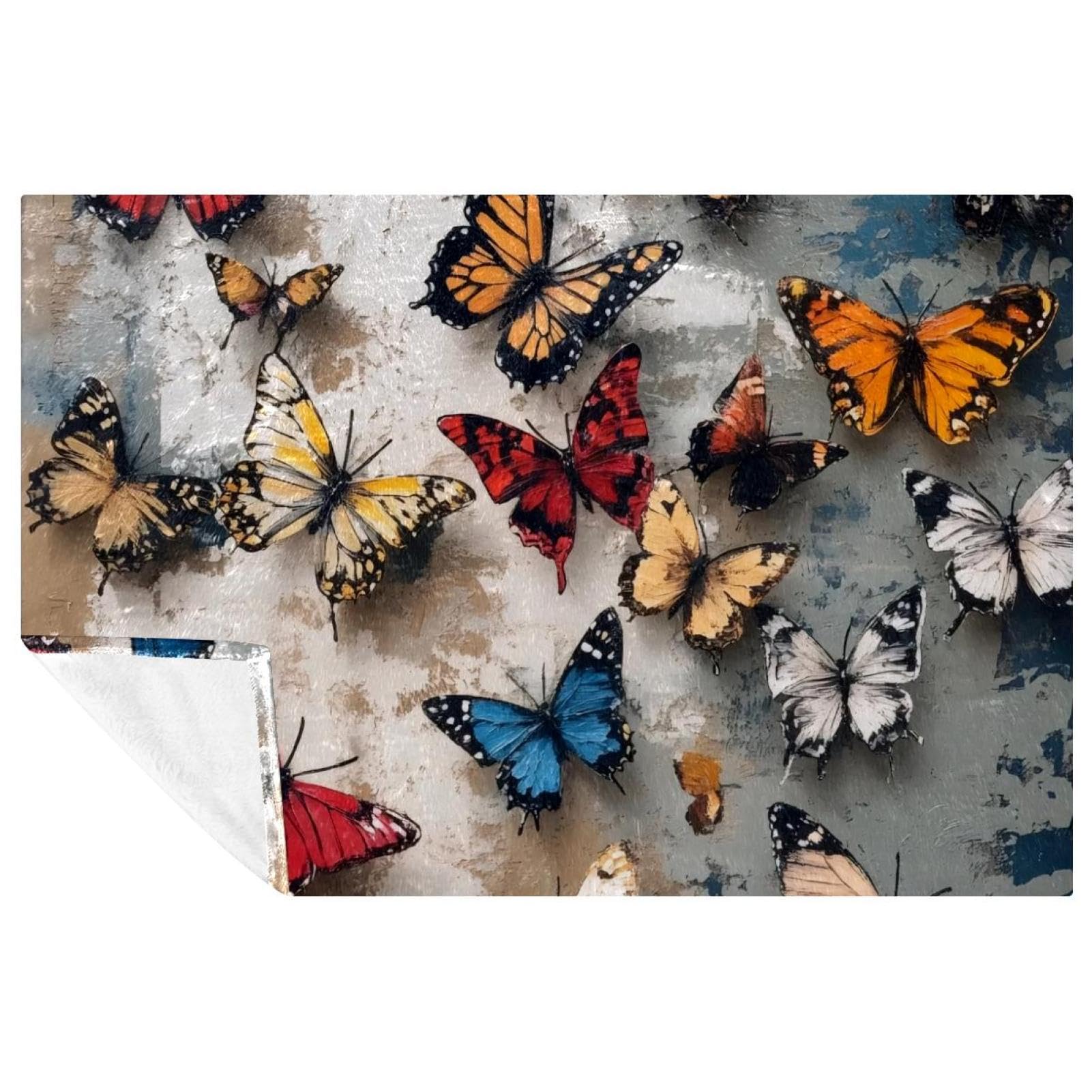 Couverture papillon chaude pour des moments cocooning cosy