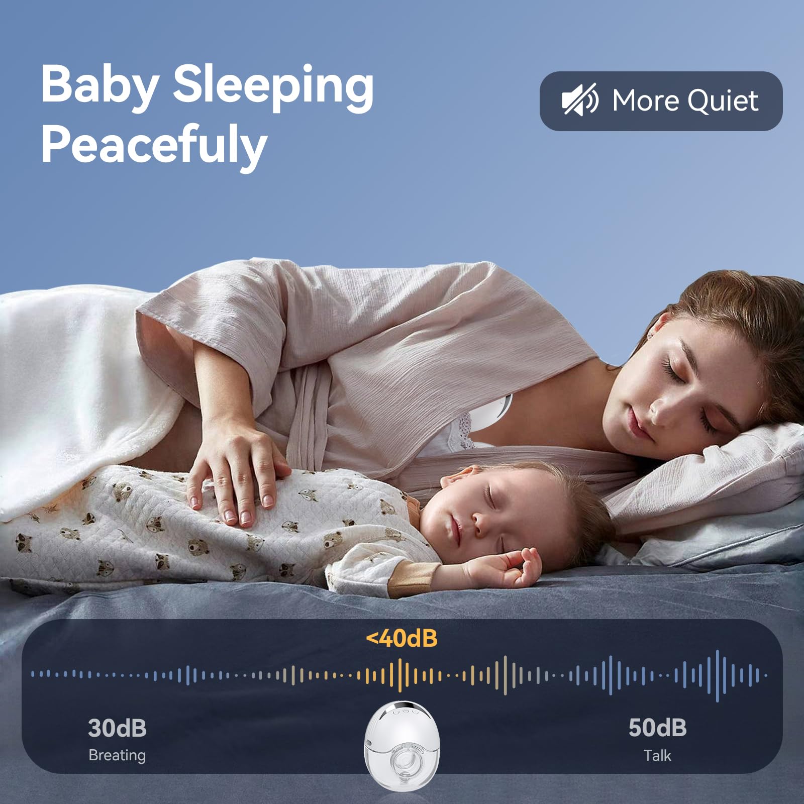 Breast Pump Hands Free Mobile Style | M6, Wearable Breastfeeding Pump Ideal Rhythm for More Milk