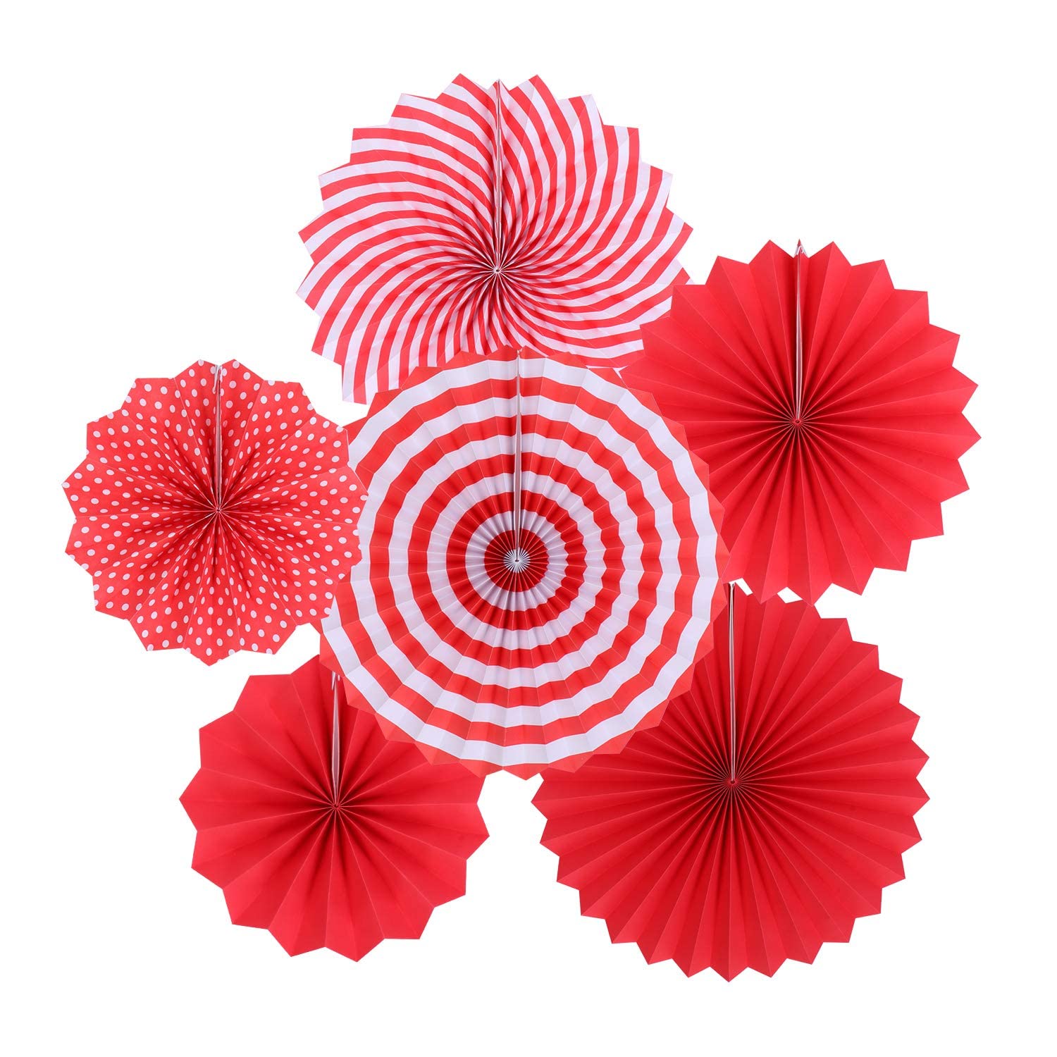 Multicolor Fiesta Paper Fans - Party & Wedding Decor -15