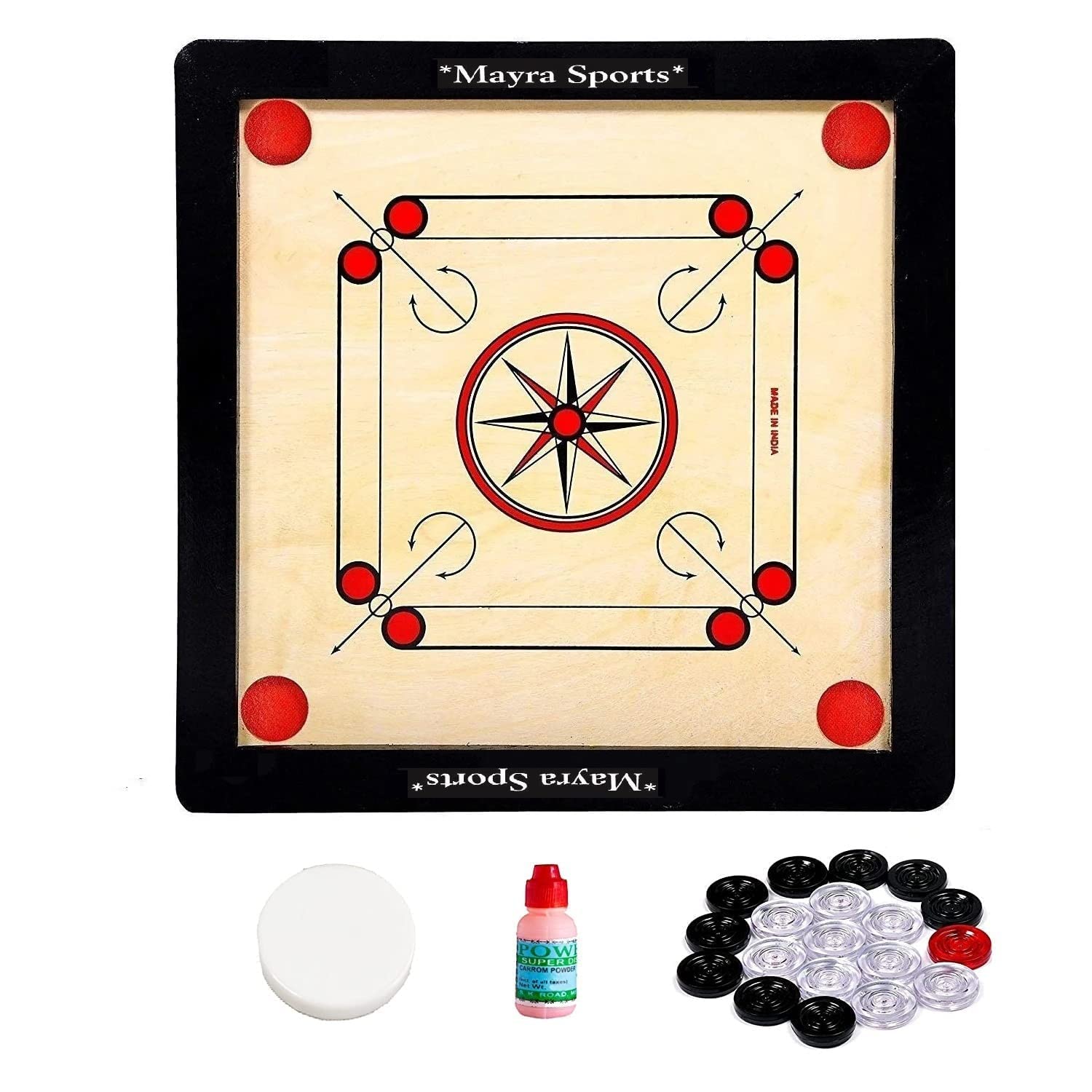 Mayra Sports & Fitness HM Carrom Board with Cristal Coin (Small Size 20 * 20) (B0C3Y59SFL) Amazon Price History, Amazon Price Tracker