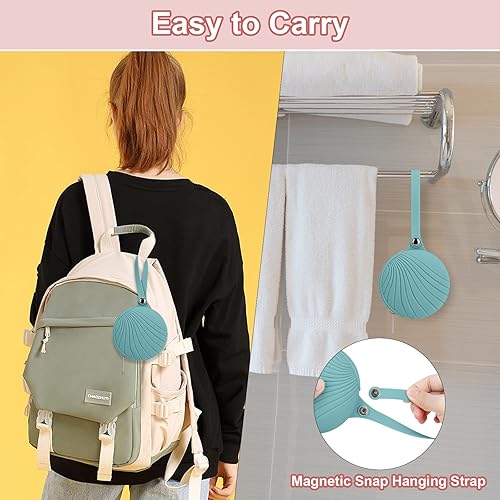 Miniatura 4 de Desing Wish Bolsa de almacenamiento para tazas menstruales, bolsa de transporte para período de viaje, bolsa de silicona lavable a prueba de fugas