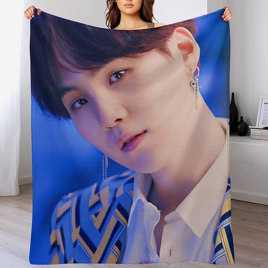 防弾少年団(BTS) - SUGA ユンギ ブランケット Amazon｜BTS SUGA ブランケット 掛け毛布 洗える 耐久性 毛布