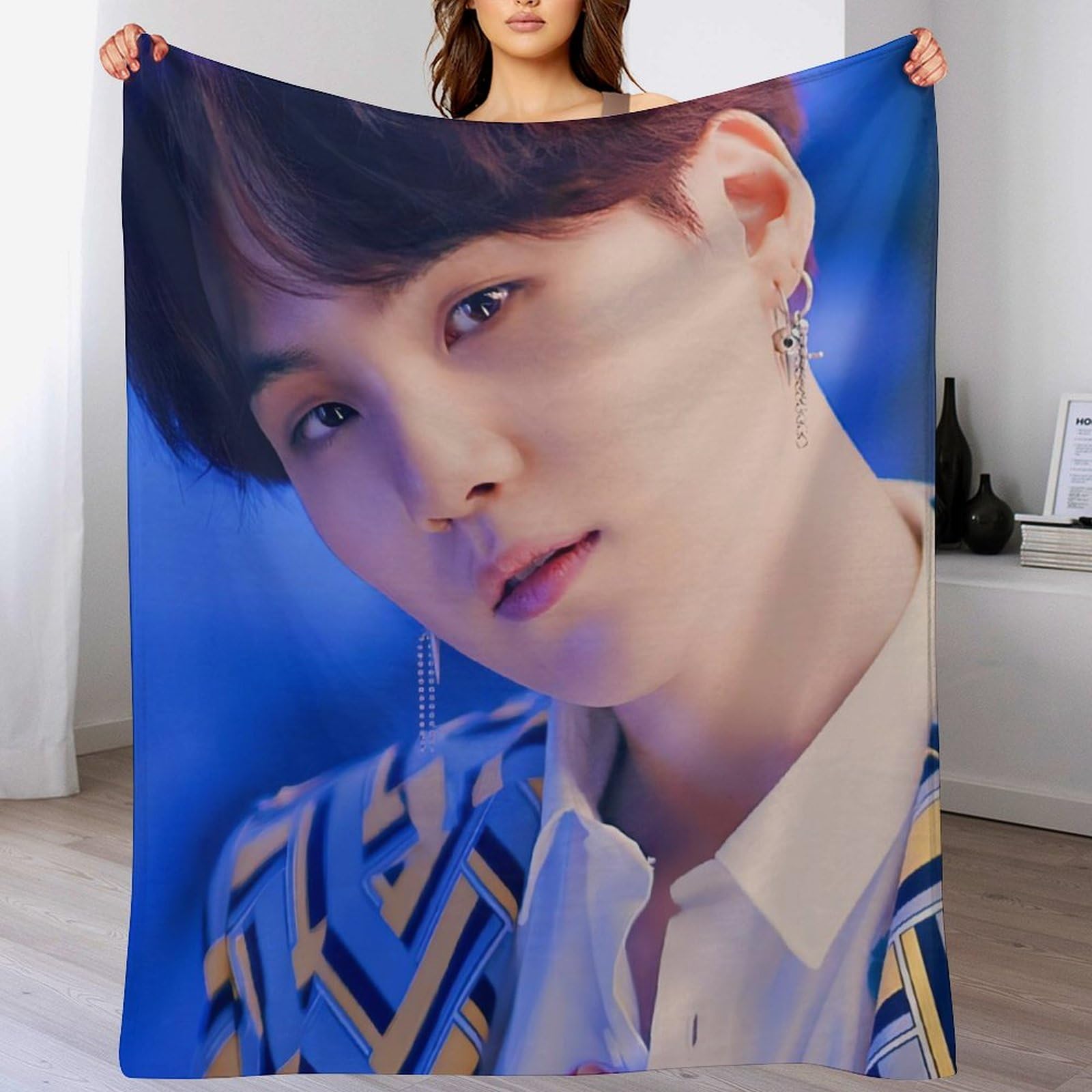 Amazon.co.jp: BTS SUGA ブランケット 掛け毛布 洗える 耐久性