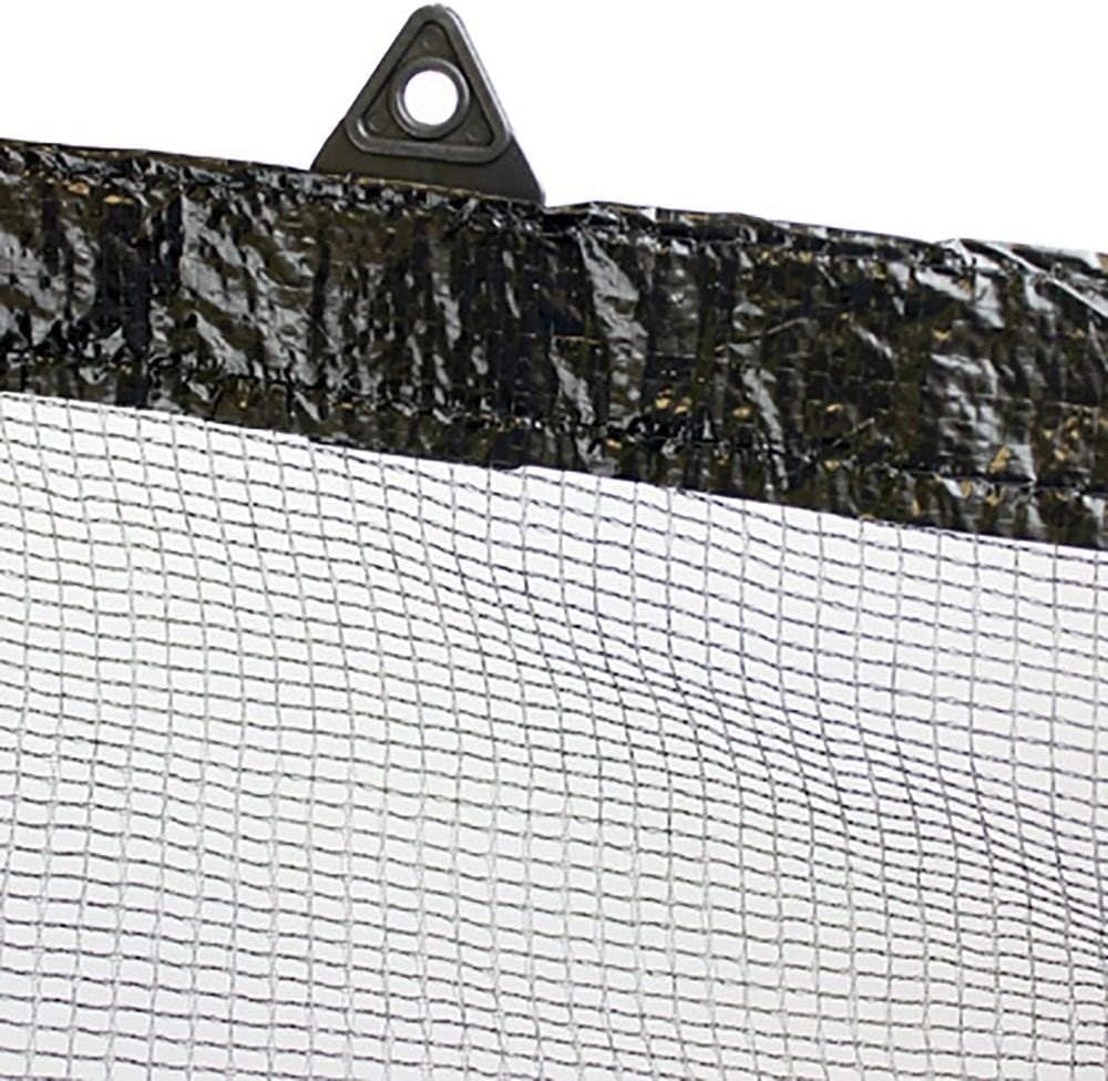 SWIMLINE HYDROTOOLS Leaf Net Heavy Duty Winter Leaf Net Pool Cover for above Ground Swimming Pools | for 15 X 30 FT Oval Pools | 18 X 33 FT Netting Size | Black | Winch & Cable Included | CO91530