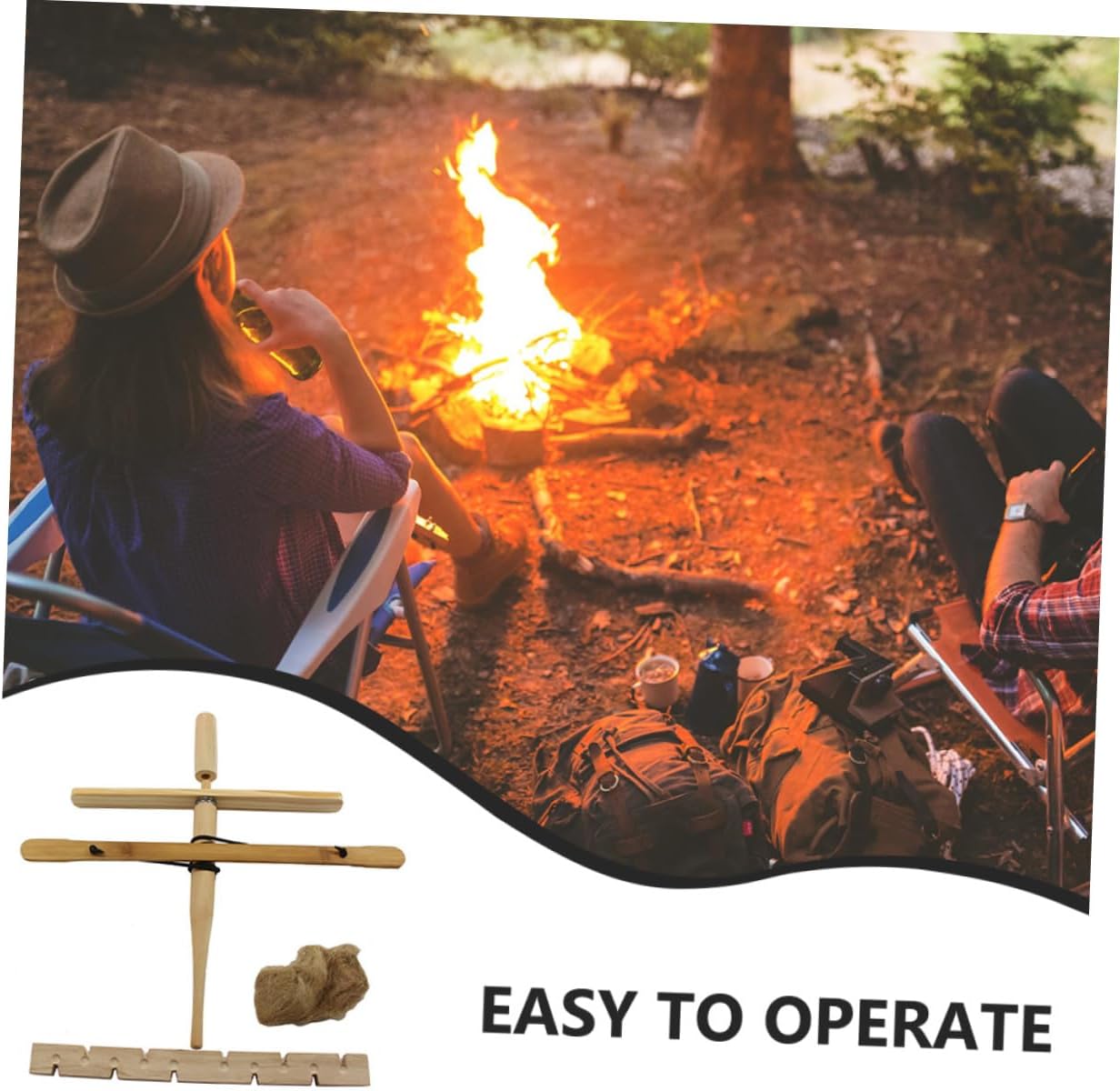 WOONEKY 1set Fire Starters for Campfires Camping Fire Tool Wilderness Survival Gear