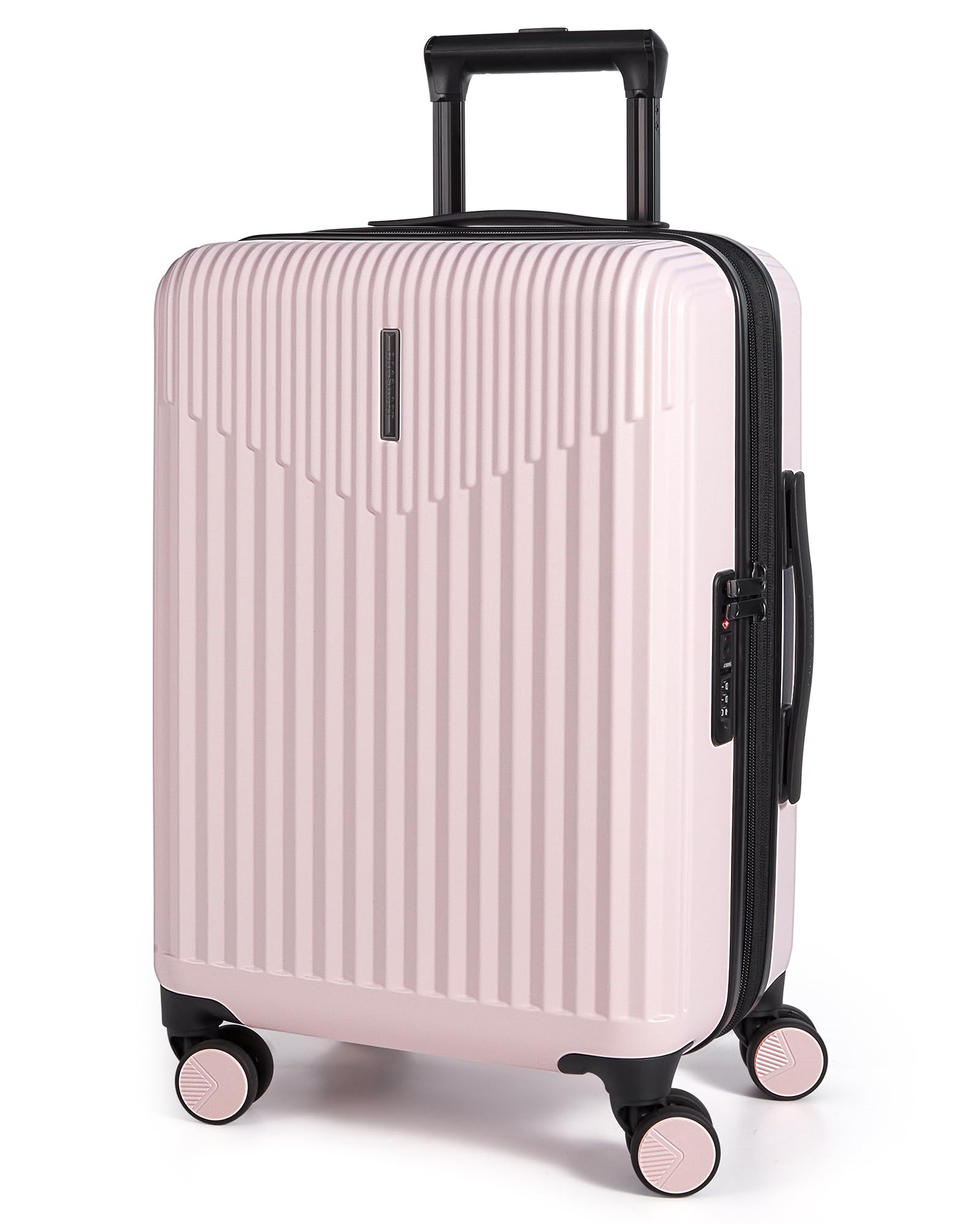BAGSMART Carry On Luggage 22x14x9 Airline Approved with Spinner Wheels 100 PC Hardside Expandable Luggage with TSA Lock