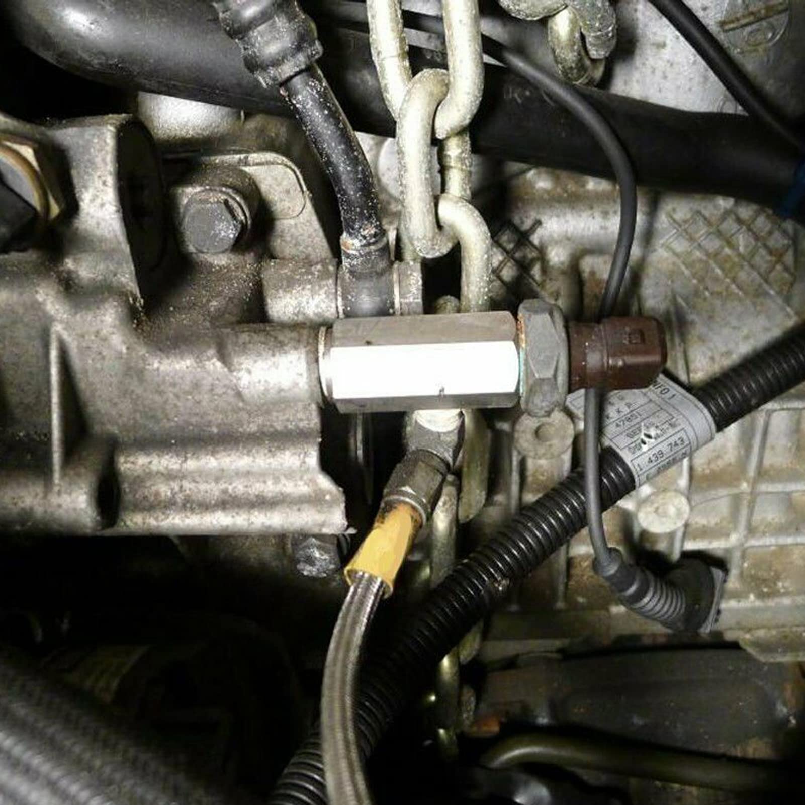 Sensore di Pressione Dell'olio Connettore del Sensore di Pressione Dell'olio in Acciaio Inossidabile 1/8NPT per Ricambi Auto del Trasmettitore di Pressione Dell'olio OE Presa Sensore Pressione Olio Se