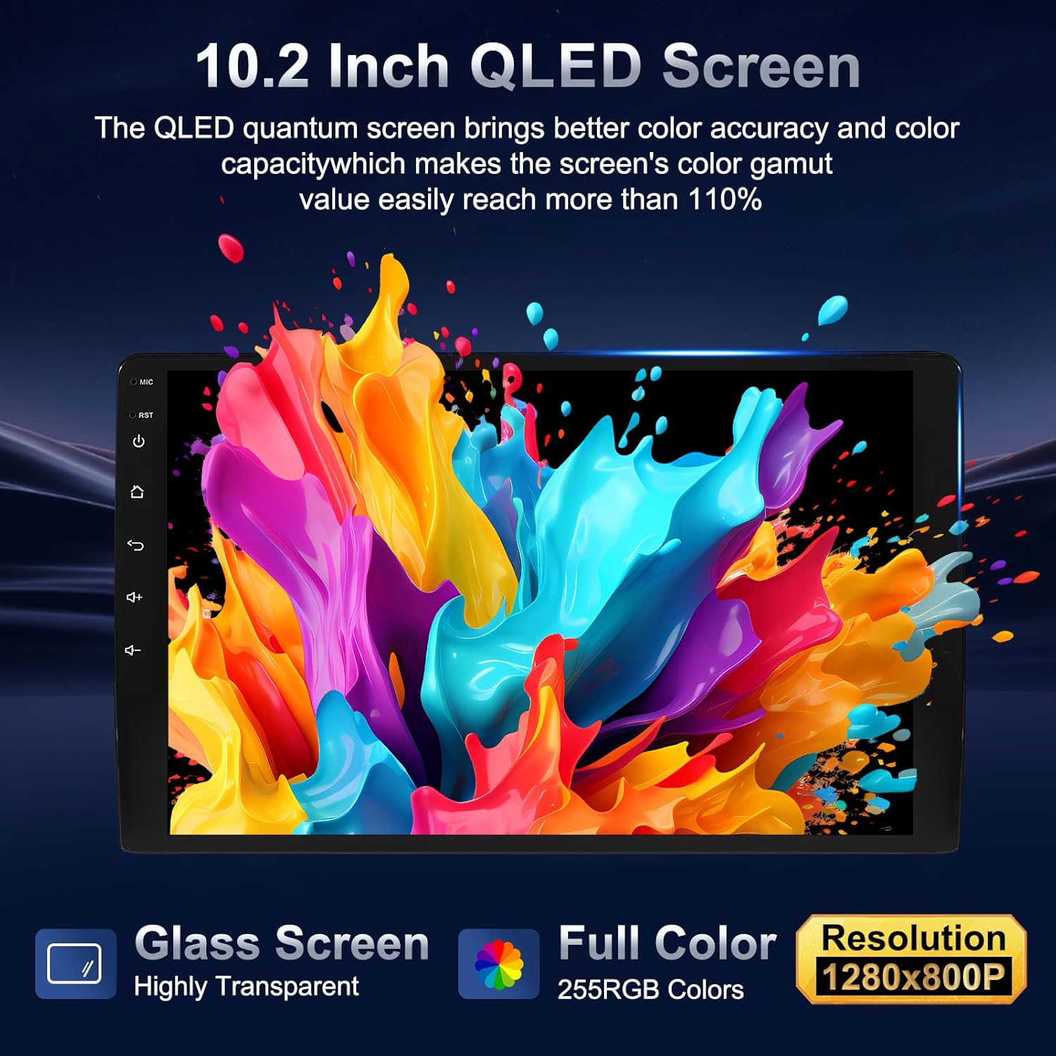 10.2" Android 13 Car Radio Stereo for Toyota RAV4 2013-2018, Plug and Play Head Unit with Carplay/Android Auto/1080P Backup Camera/AM & FM Radio