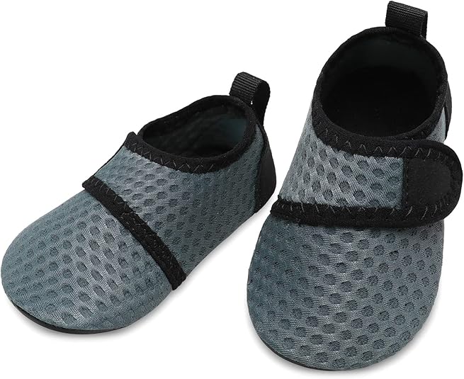 L-RUN Baby Water Shoes Barefoot Walking Shoes Infant Aqua Sock Swim Shoes for Beach Pool Sand Babies First Walker Shoes