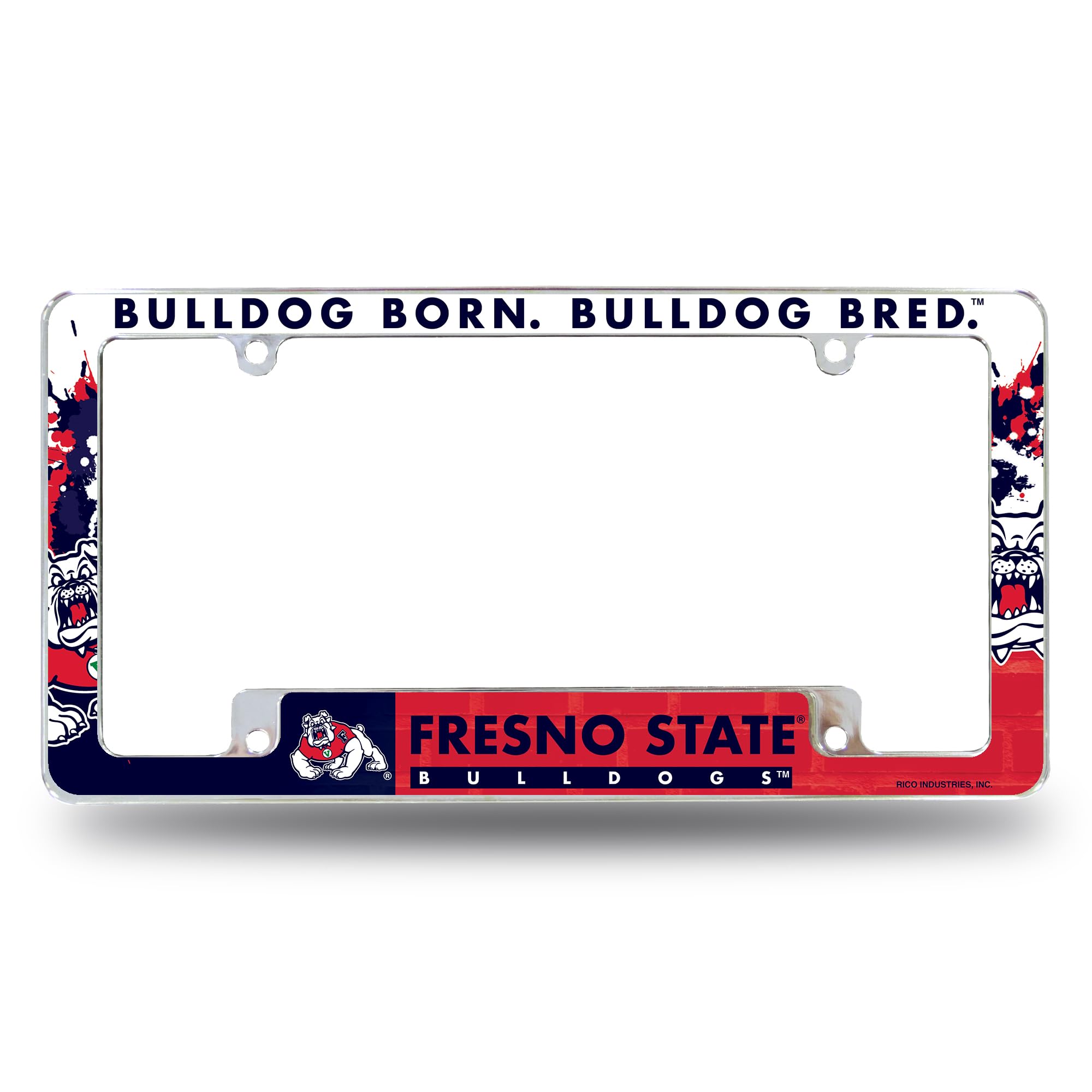 Rico Industries NCAA Butler Bulldogs Standard Chrome License Plate