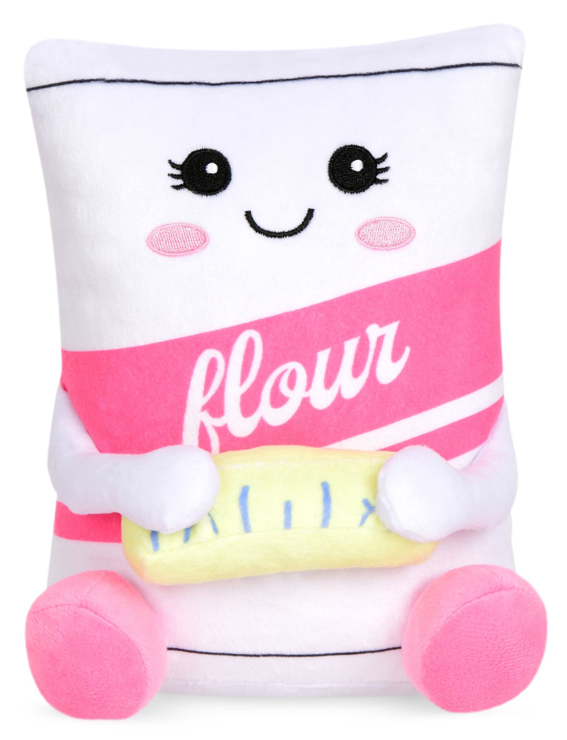 iscream Bake Shop 8" x 6.5" Embroidered Accent Plush Pillow - Baked with Flour