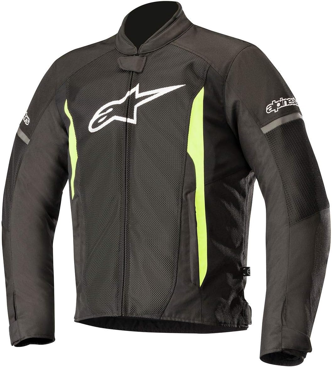 Alpinestars Mens Men’s T-Faster Air Black/Yellow Textile Jacket 3303618-155-2X Alpinestars Mens Men’s T-Faster Air Black/Yellow Textile Jacket 3303618-155-2X