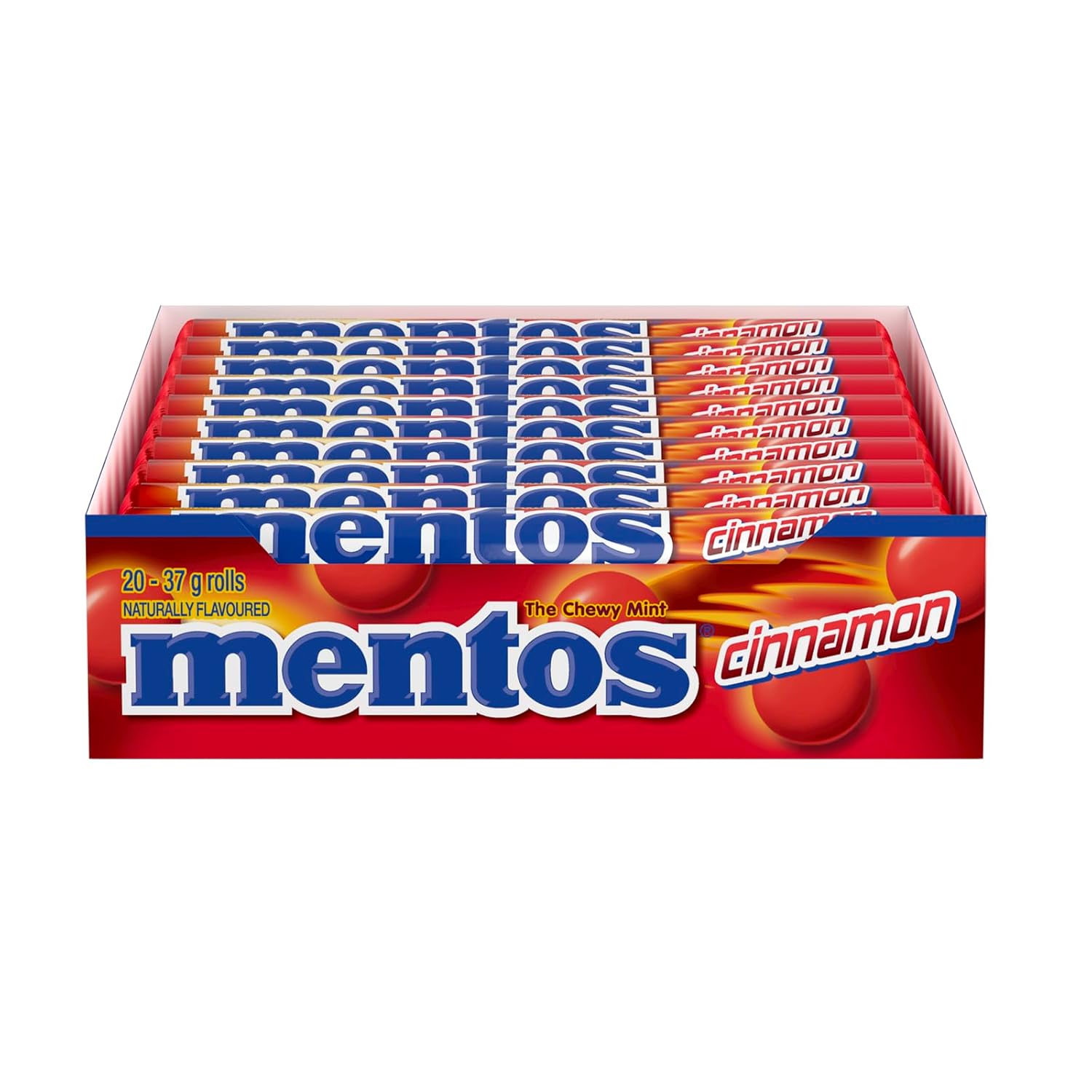 Mentos Cinnamon Candy, 1.32-Ounce Rolls (Pack of 20)