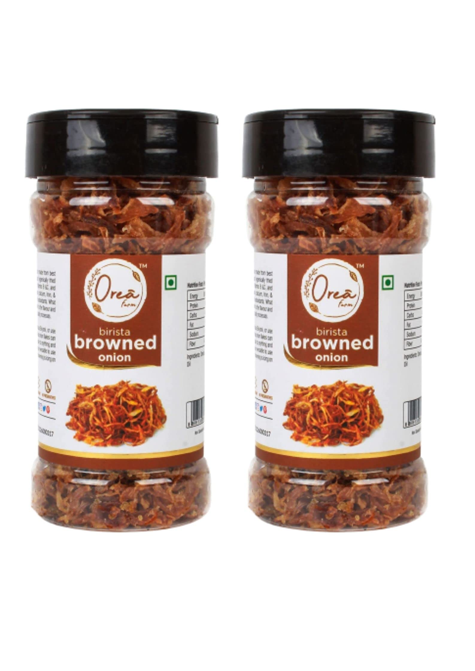 Orea Farm Dry Brown Onion Flakes | Ready To Use Fried Onion Flakes for Biryani, Curries | Pack of 2 (Each 45 Gram) (B09J58YM22) Amazon Price History, Amazon Price Tracker