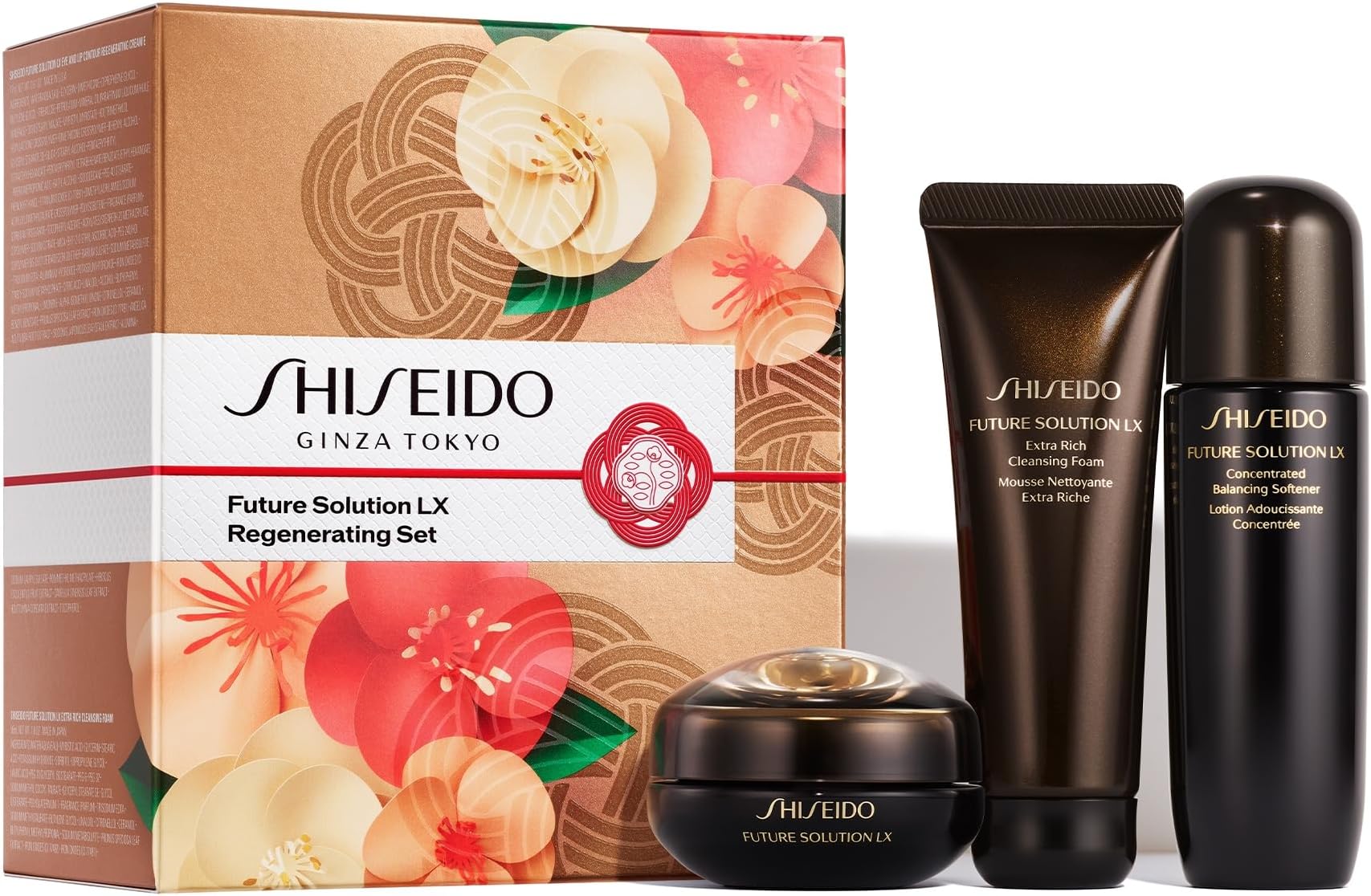 ShiseidoFuture Solution LX Regenerating Set - Includes Eye and Lip Contour Regenerating Cream (17mL), Extra Rich Cleansing Foam (50mL) & Concentrated Balancing Softener (75mL) - $230 Value