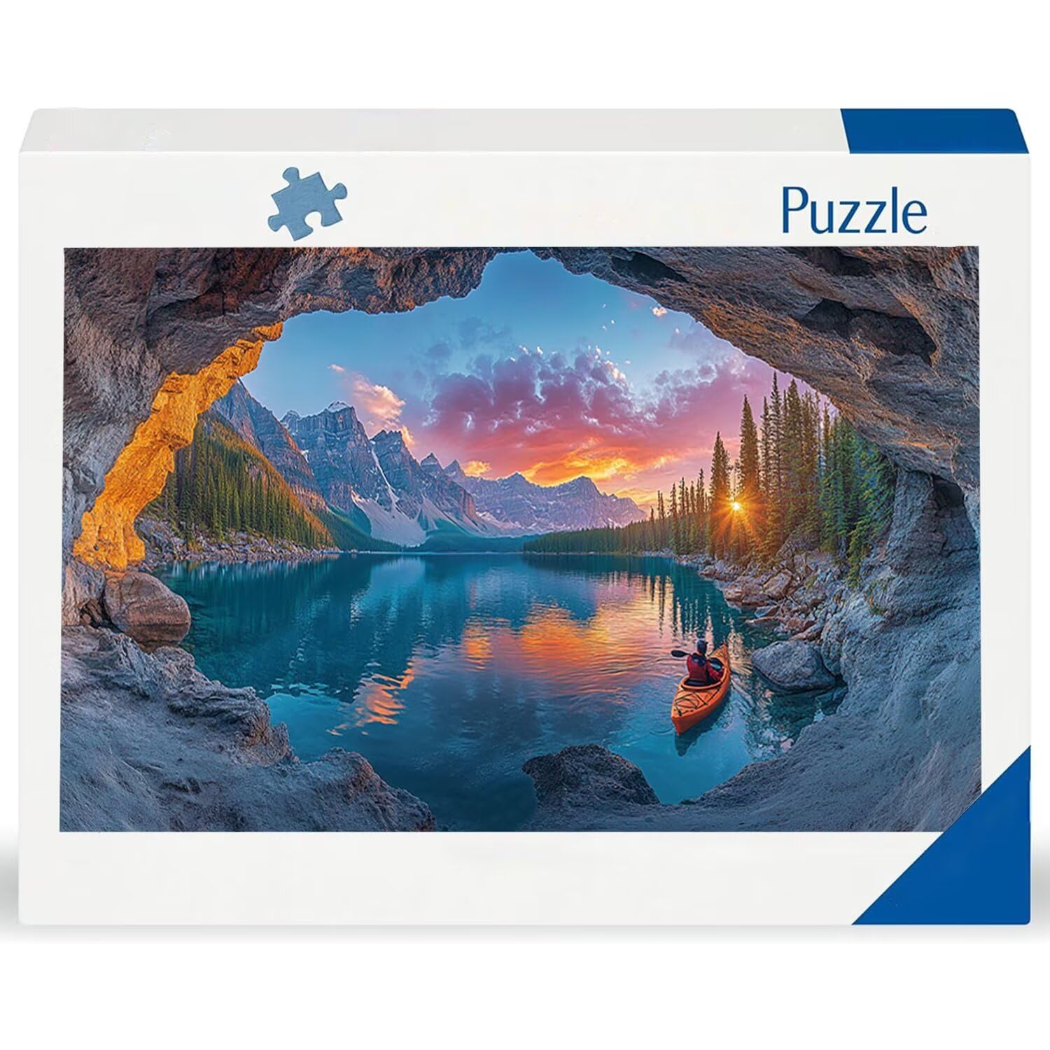 Puzzle dla dorosłych 1100 elementów, puzzle z krajobrazem jeziora, dla dorosłych klasyczne puzzle i od 14 lat junior, rodzinna rozrywka domowa puzzle prezent 87x42cm l-371
