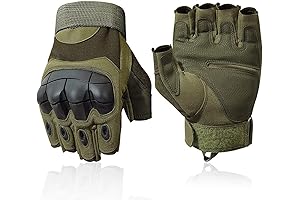 Fingerless Motorcycle Gloves for Men