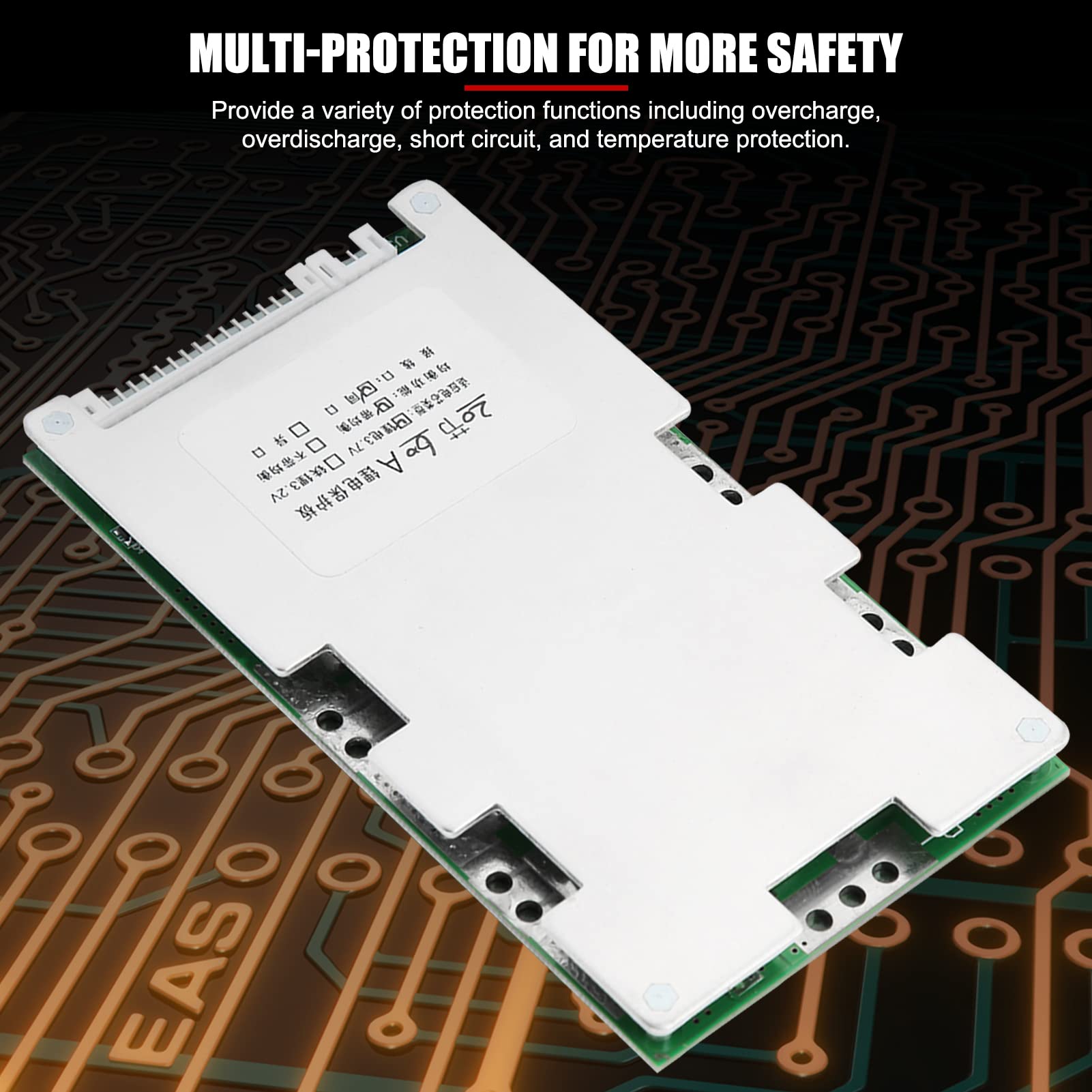 Ultima 72 v BMS Batteria al Litio Caricabatteria Board, 20 S 3.2 V 60 A Batteria al Litio Scheda di Protezione BMS PCB con Equilibrio Protezione di Ricarica Dual Funzioni