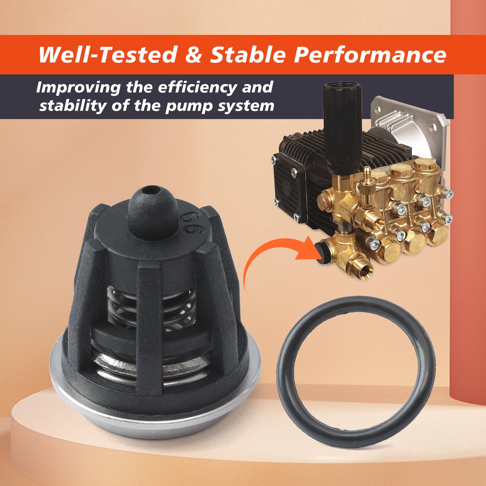 Kit de válvula de retención de bomba de lavado a presión 70-0009 de repuesto para Mi-T-M para InterPump 47 49 50 51 Series 758-543 36.7032.01 Kit01 K01, reemplaza 700009