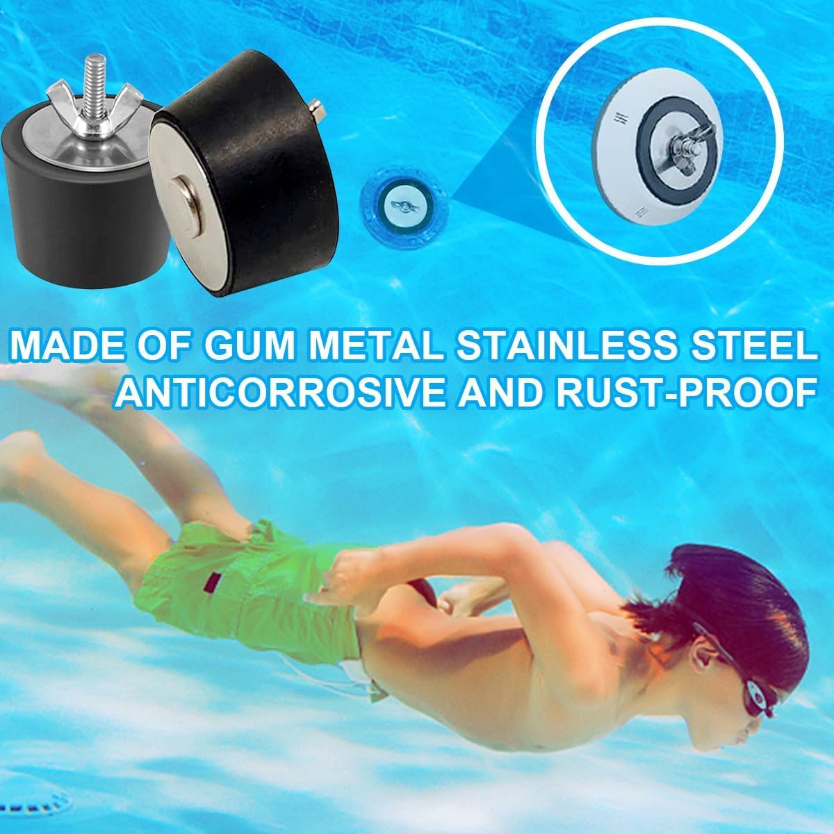 Bouchon D'expansion D'hiver En Caoutchouc Et Acier Inoxydable, 2 Pièces, Pour Tuyauterie De Piscine, Raccords D'hiver (32mm