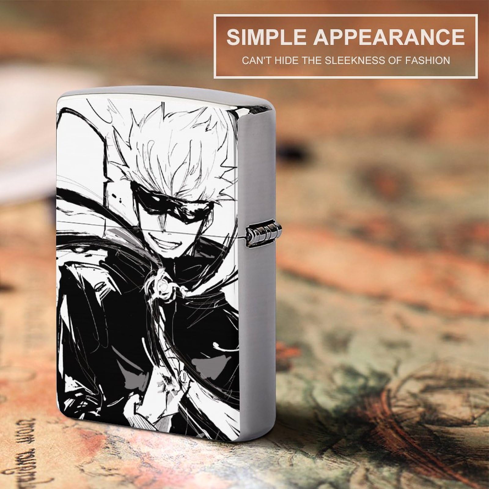 Amazon.co.jp: ジッポライターカバー Zippo兼用ケース 呪術廻戦 五条悟