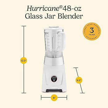 Amazon.com: Cuisinart Hurricane® 48 oz Glass Jar Digital Blender