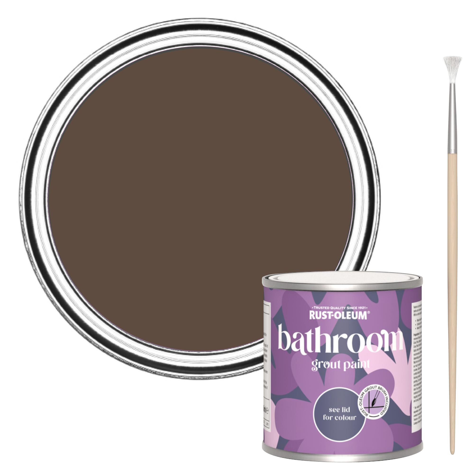 Rust-Oleum Brown Bathroom Grout Paint - Coffee Bean 250ml — image 1