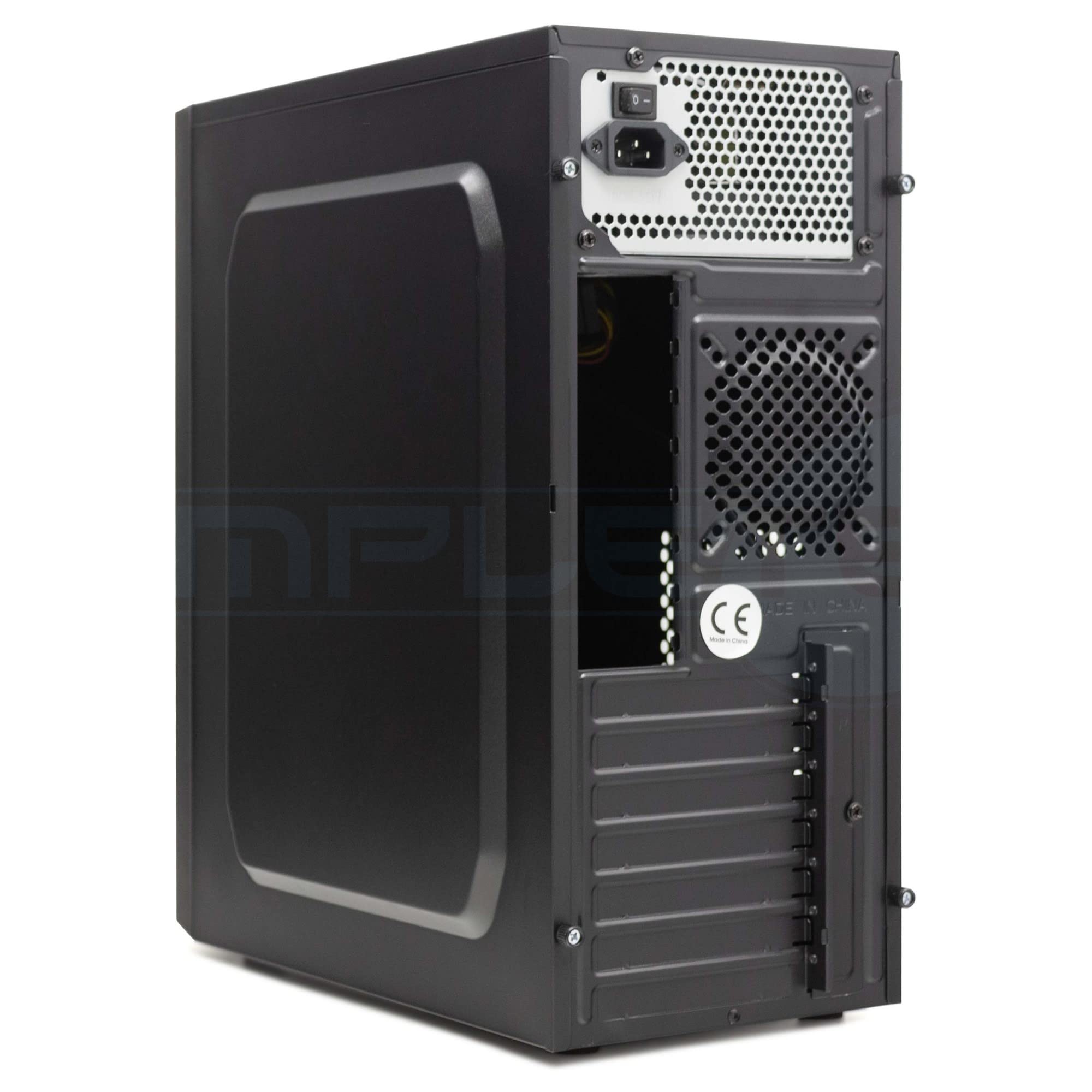 Simpletek Case Gaming Nero Con Alimentatore 500W | ATX MICRO-ATX MINI-ITX mATX TOWER Ventola 120mm
