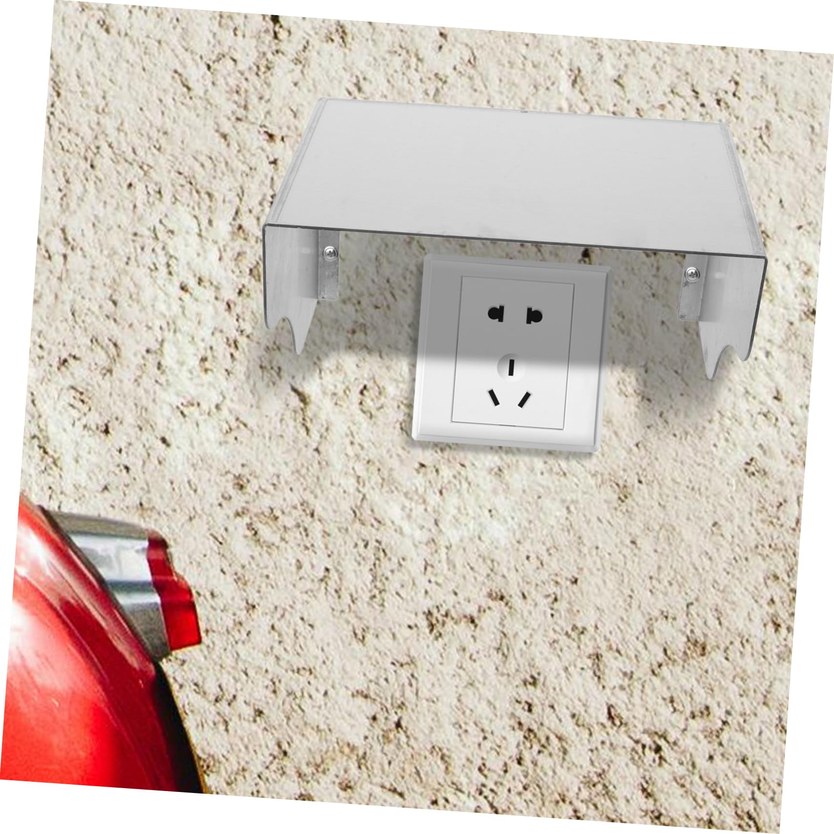 NUOBESTY Cache de Sonnette en Acier Inoxydable Étanche, Protection Pluie Extérieure pour Boîtier de Sortie 86, Installation Facile, Adapté aux Environnements Extérieurs