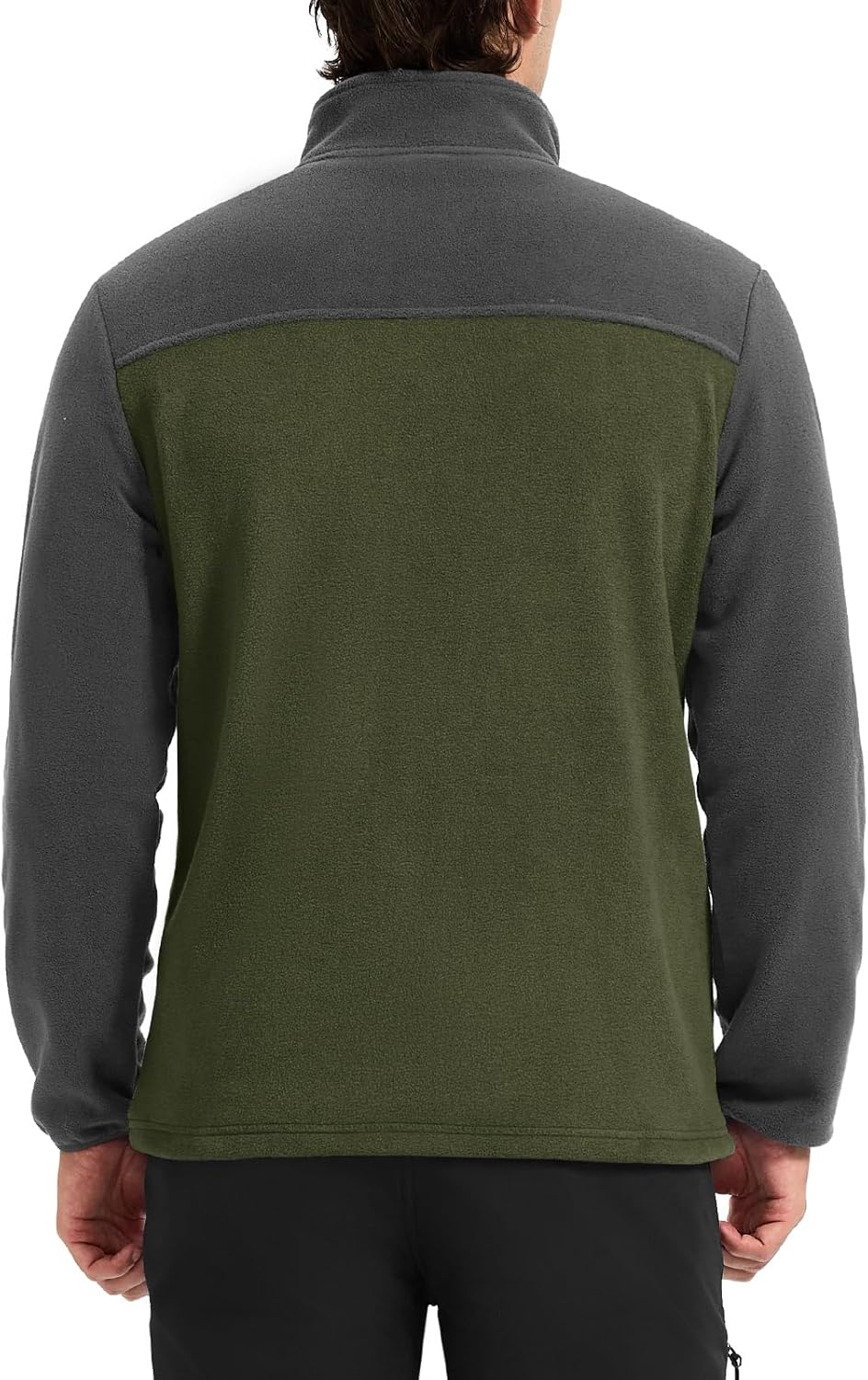 Rdruko Men's Fleece Jacket Full Zip Lightweight Warm Outdoor Hiking Casual Jacket - Image 2