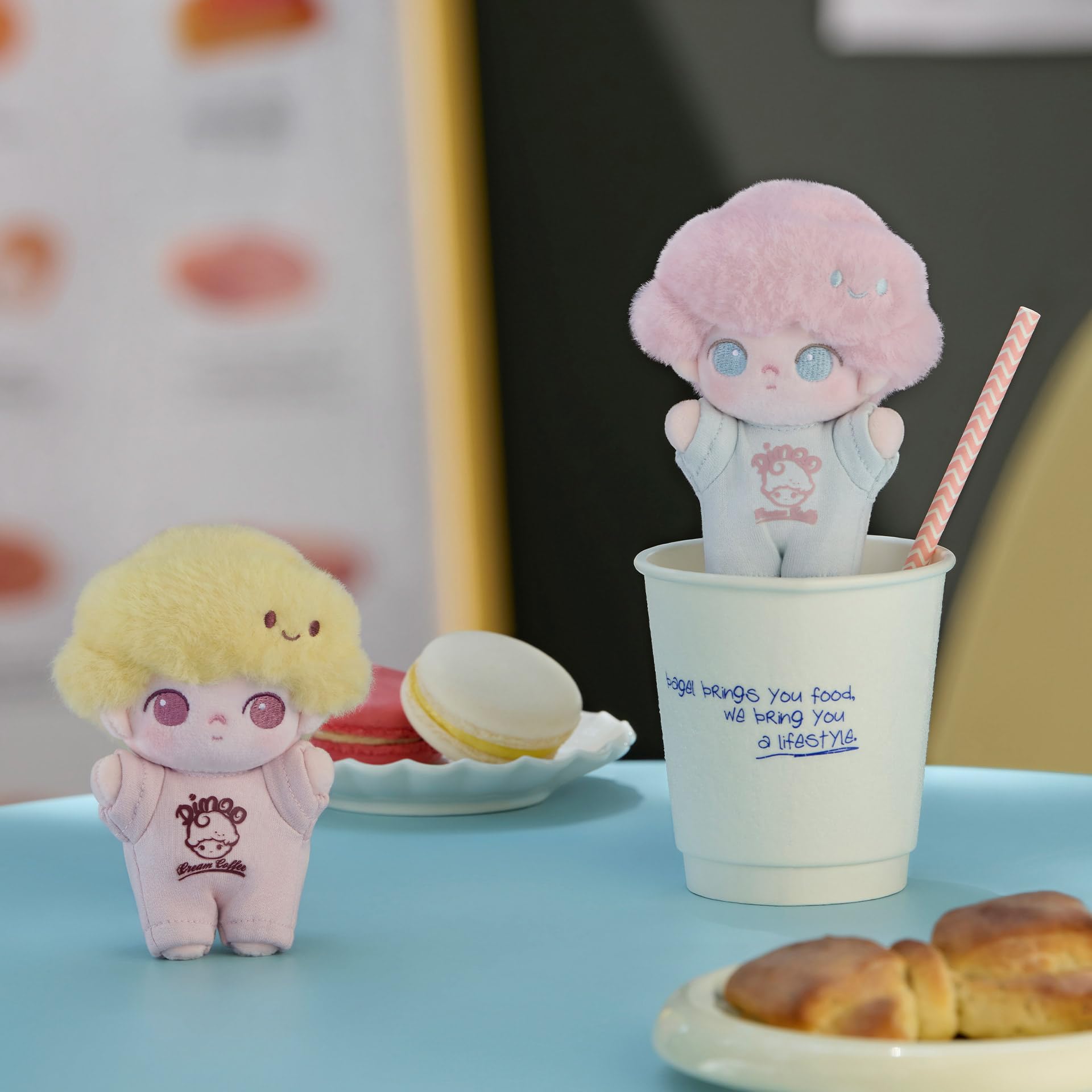 ぬいぐるみ DIMOO CRUSH ON Coffee DIMOO Crush on Coffee Series-Vinyl Plush Blister Pack - POP