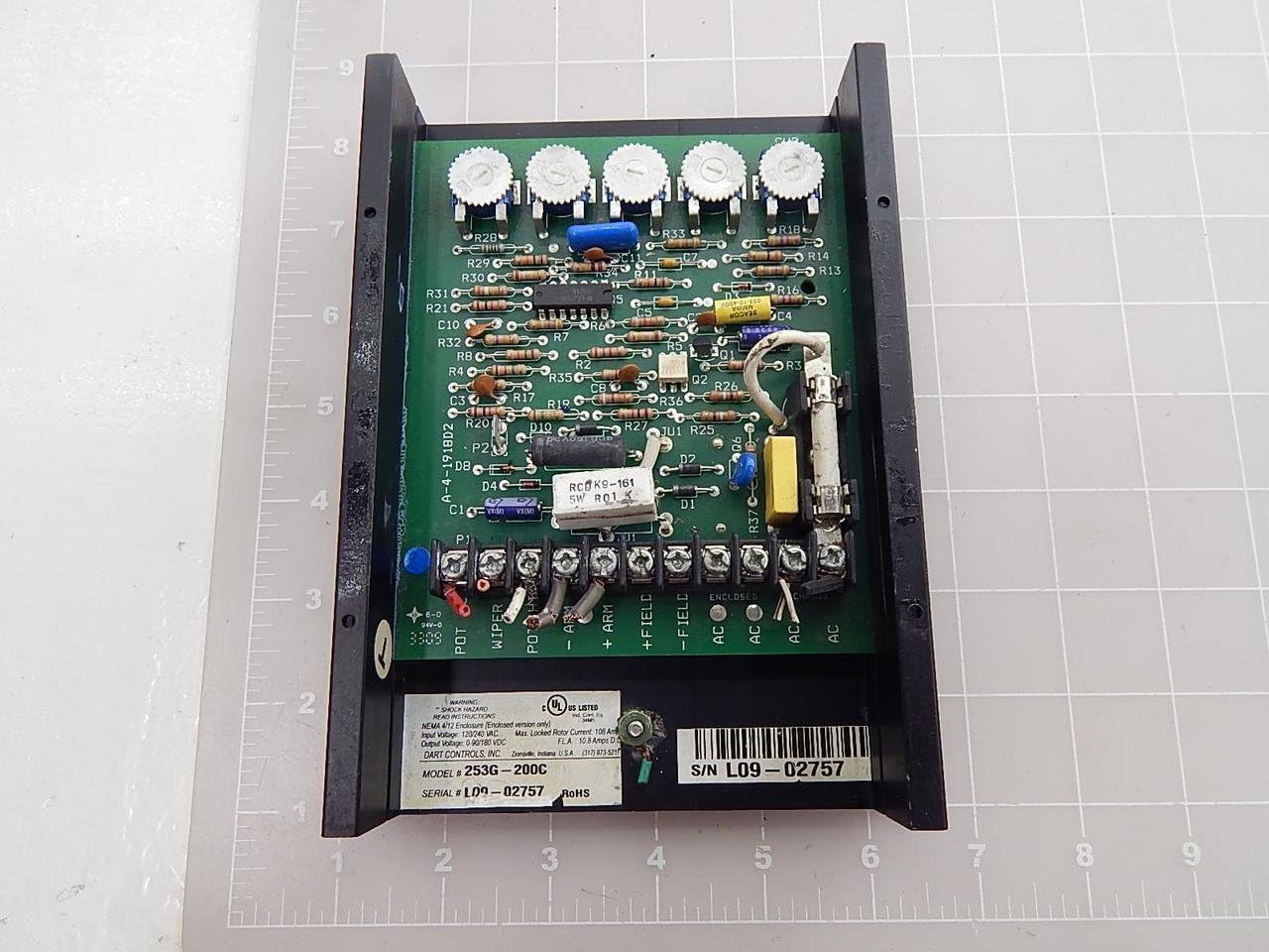 DC Speed Control, 90/180VDC, 10A, NEMA 4/12