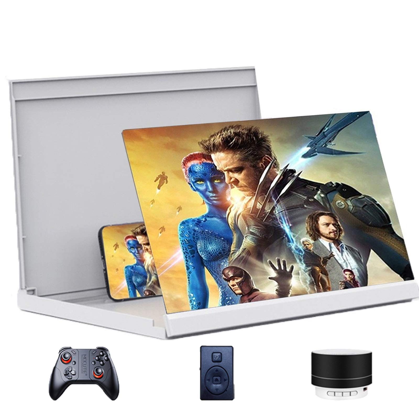 ARCH Amplificador Pantalla Movil 20/26/32, Lupa para Movil BLU-Ray De Pantalla Grande, Lupa De Pantalla De Teléfono Móvil para Películas, Videos, Compatible con Todos Los Teléfonos Inteligentes