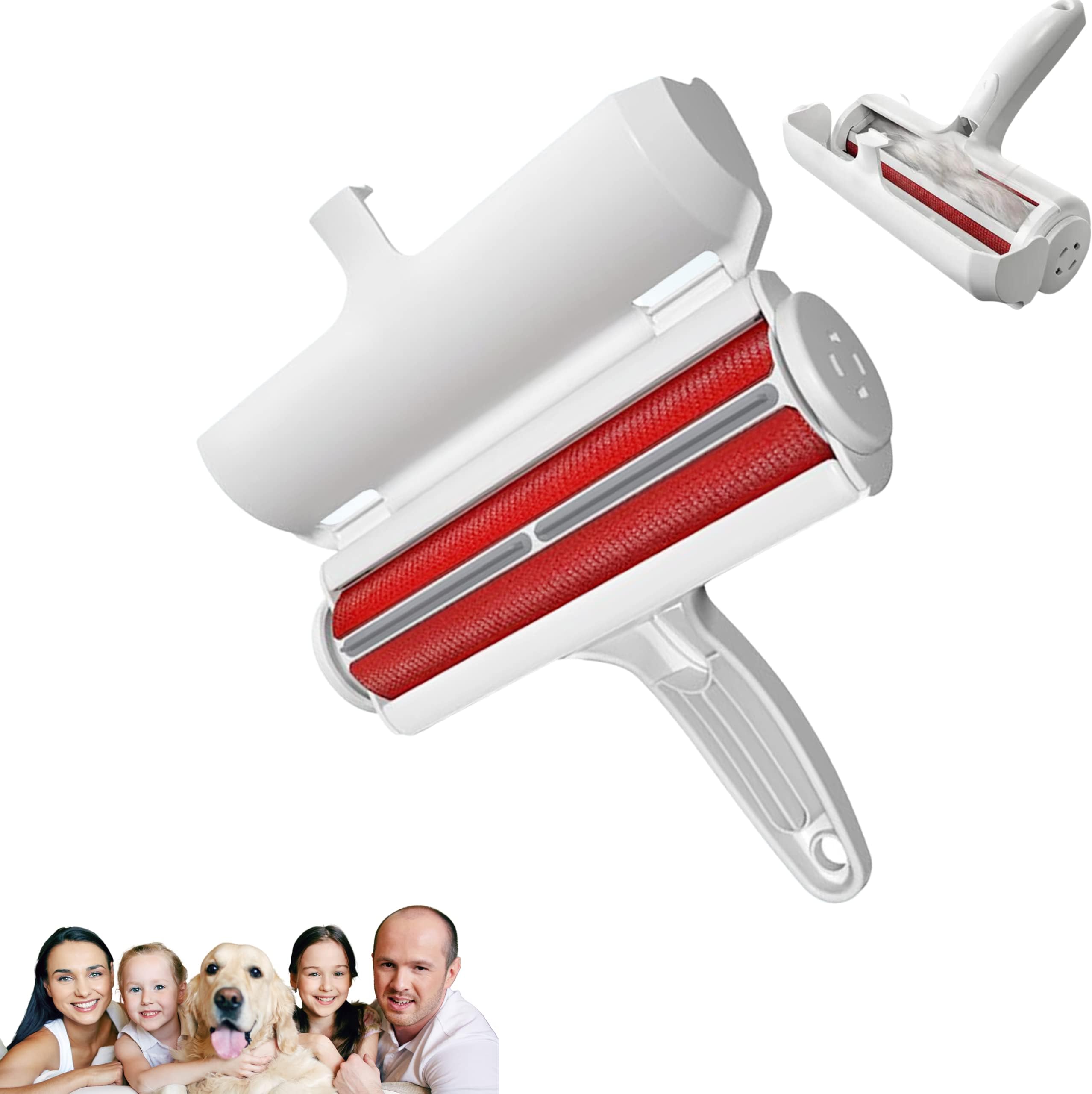 Pet Hair Remover Roller with SelfCleaning Base Dog & Cat Fur Remover Brush for