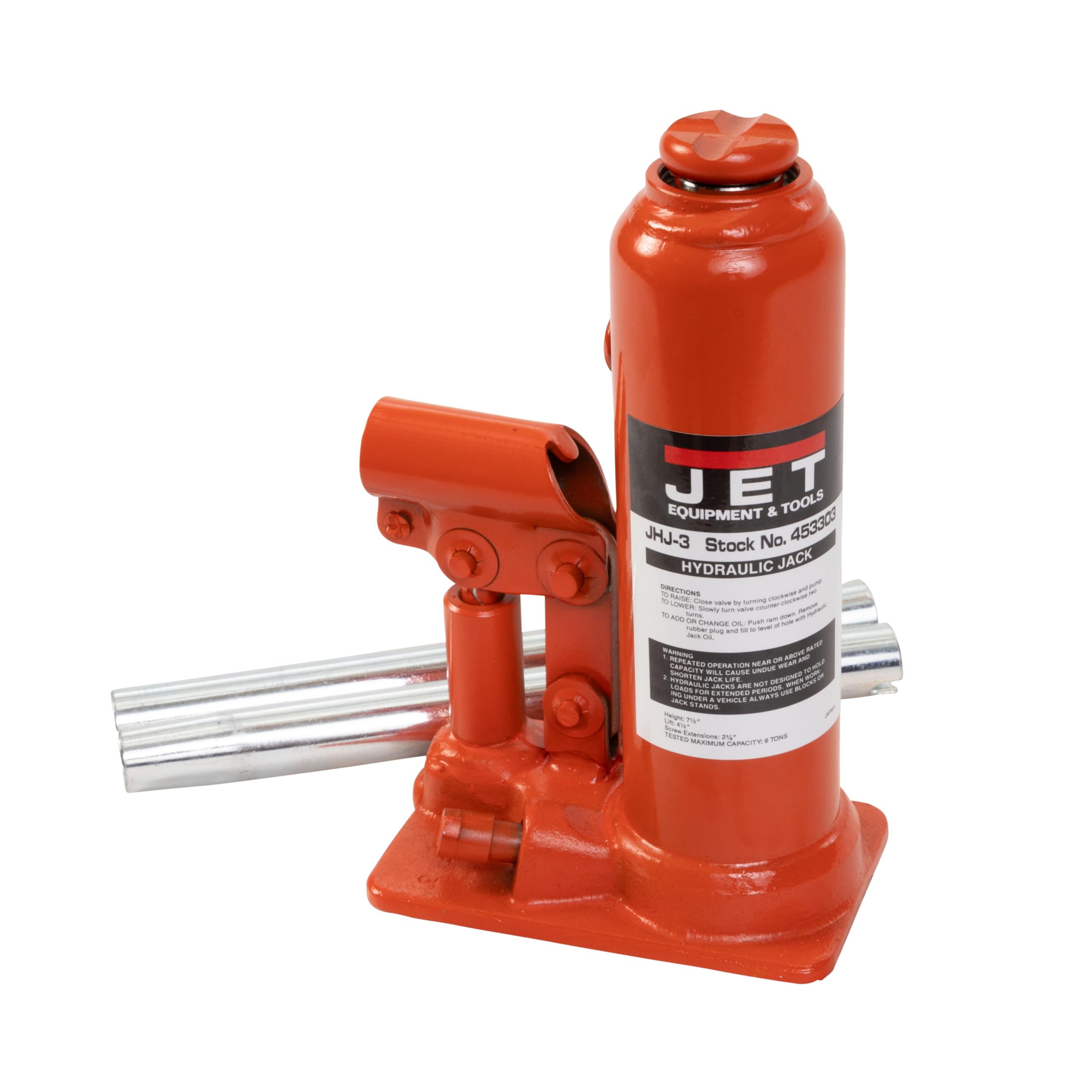 Amazon.com: JET 3-Ton Hydraulic Bottle Jack w/Handle (JHJ-3
