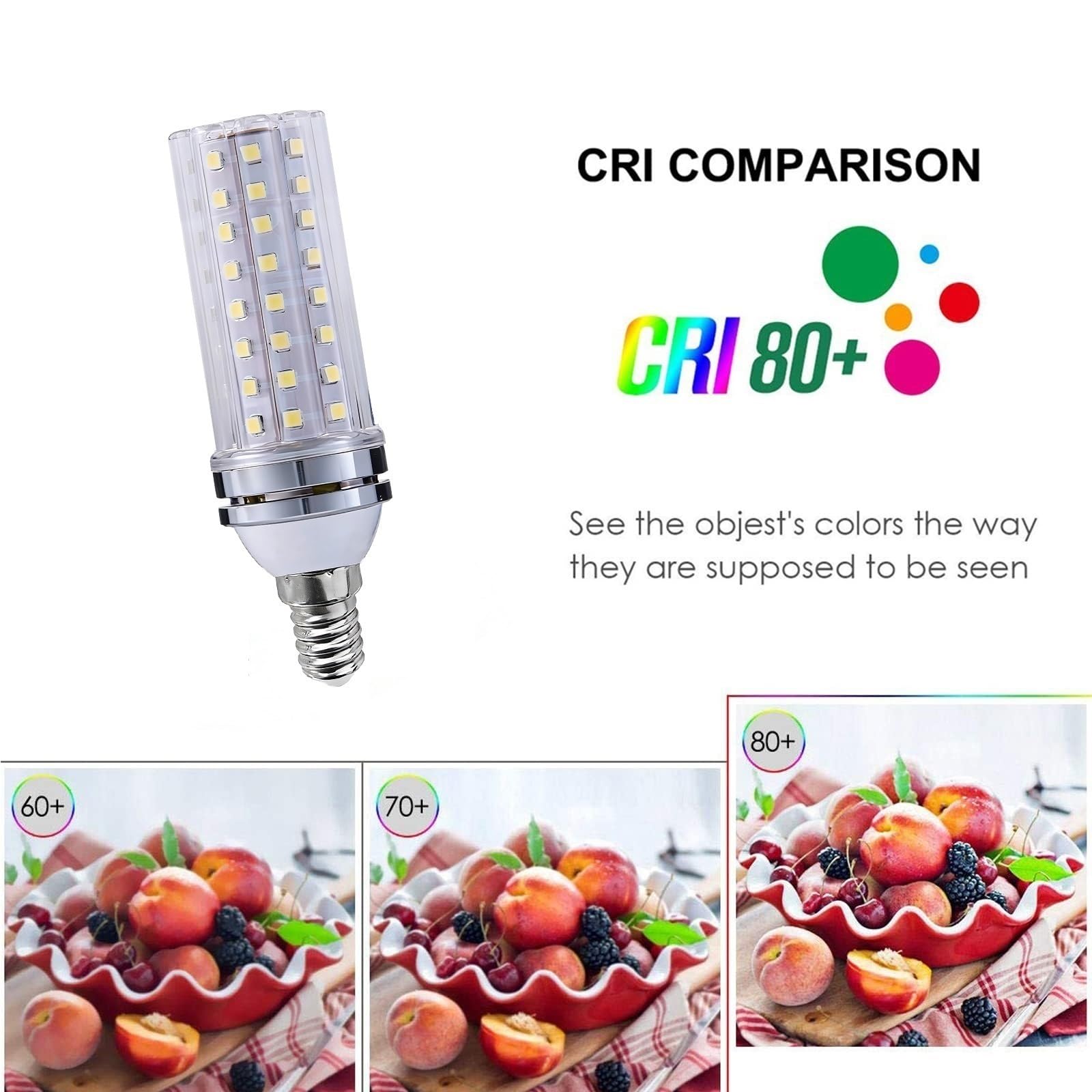 E14 Bombillas LED 16W Equivalente 160W Casquillo SES Pequeño Edison Ahorro Energético (CRI>80) 1600LM Sin Parpadeo No Regulable Para Araña Pared Techo(Natural White 4000K,10 Pack)