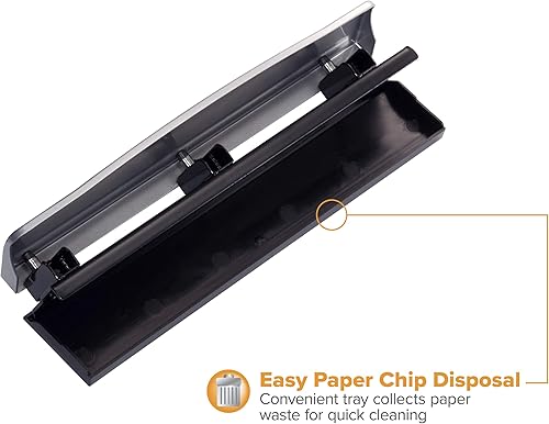 Miniatura 11 de Bostitch - Perforadora de 3 agujeros, capacidad para 12 hojas