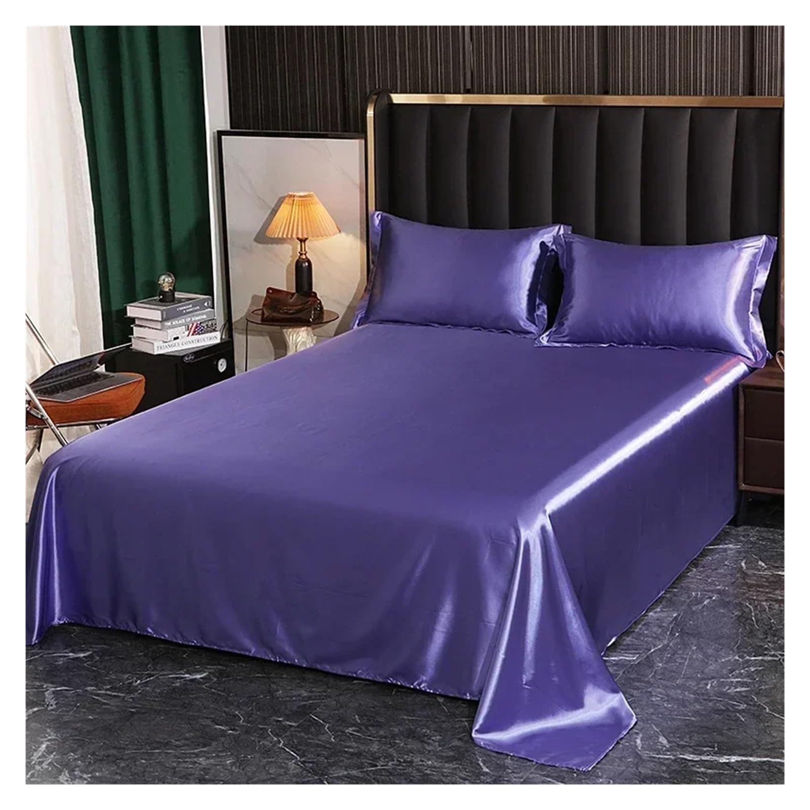 Drap housse 140x190 et drap de lit soie mûrier antitache pour literie de luxe