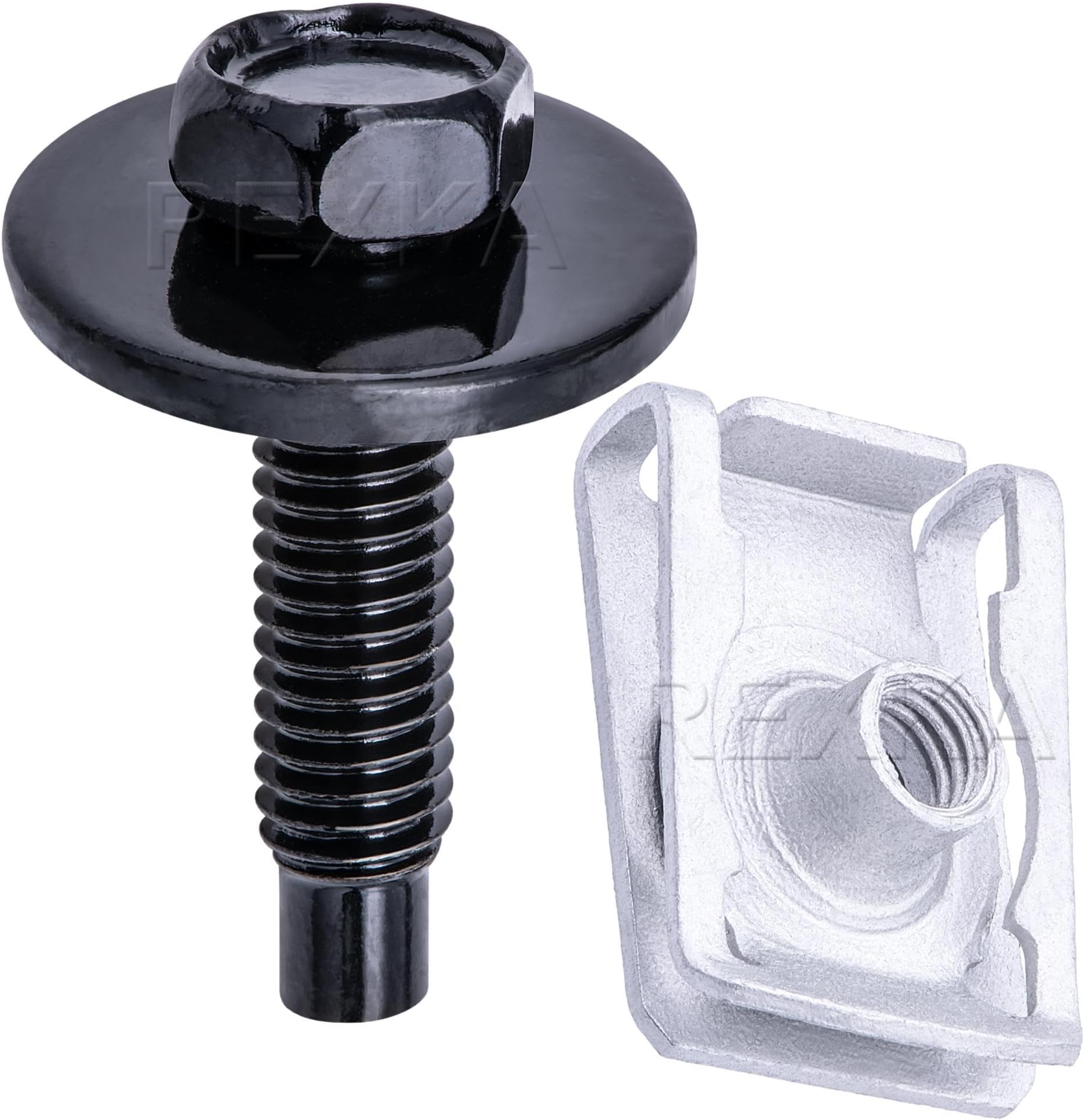 15 Sets M6-1.0 Metric Extruded U-Type Nuts Body Bolts Chrysler 6105242AA for Dodge Jeep Ram GM Ford - Fender Liner Bumper Radiator Support Splash Shield Battery Tray Body- Multipurpose