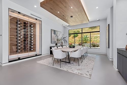 Miniatura 9 de Ultra Wine Racks & Cellars Estantes de Vino Montados en la Pared con Etiqueta Externa (2 Pies de Profundidad, Negro Mate, para 18 Botellas de Vino)