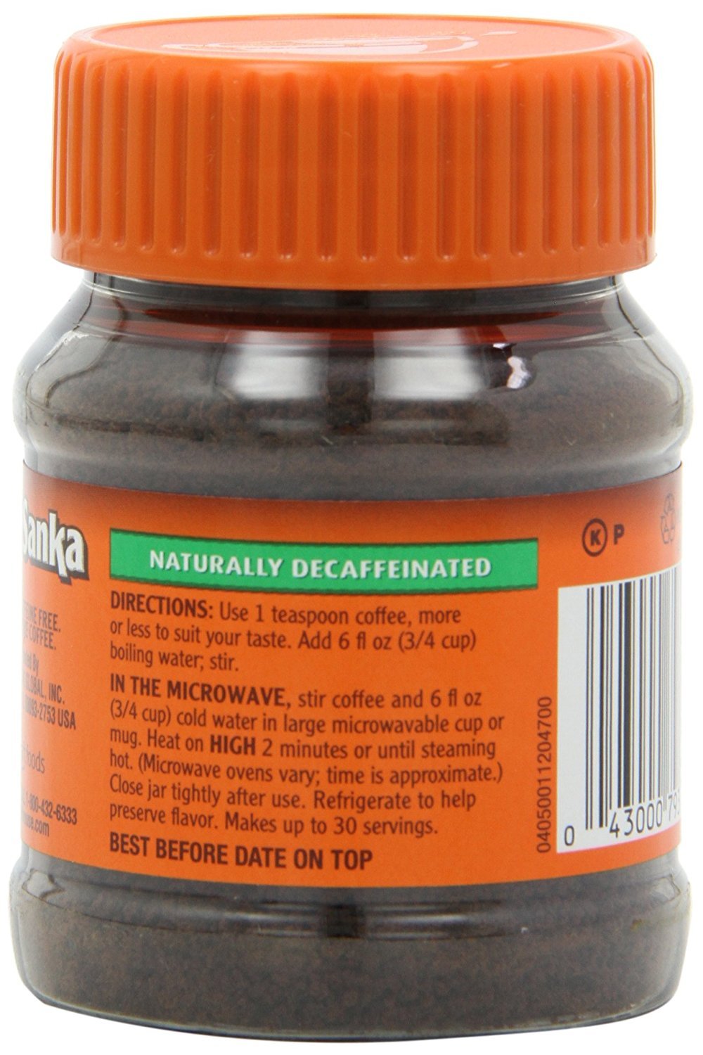 Sanka Decaf Instant Coffee (12 ct Pack, 2 oz Jars)