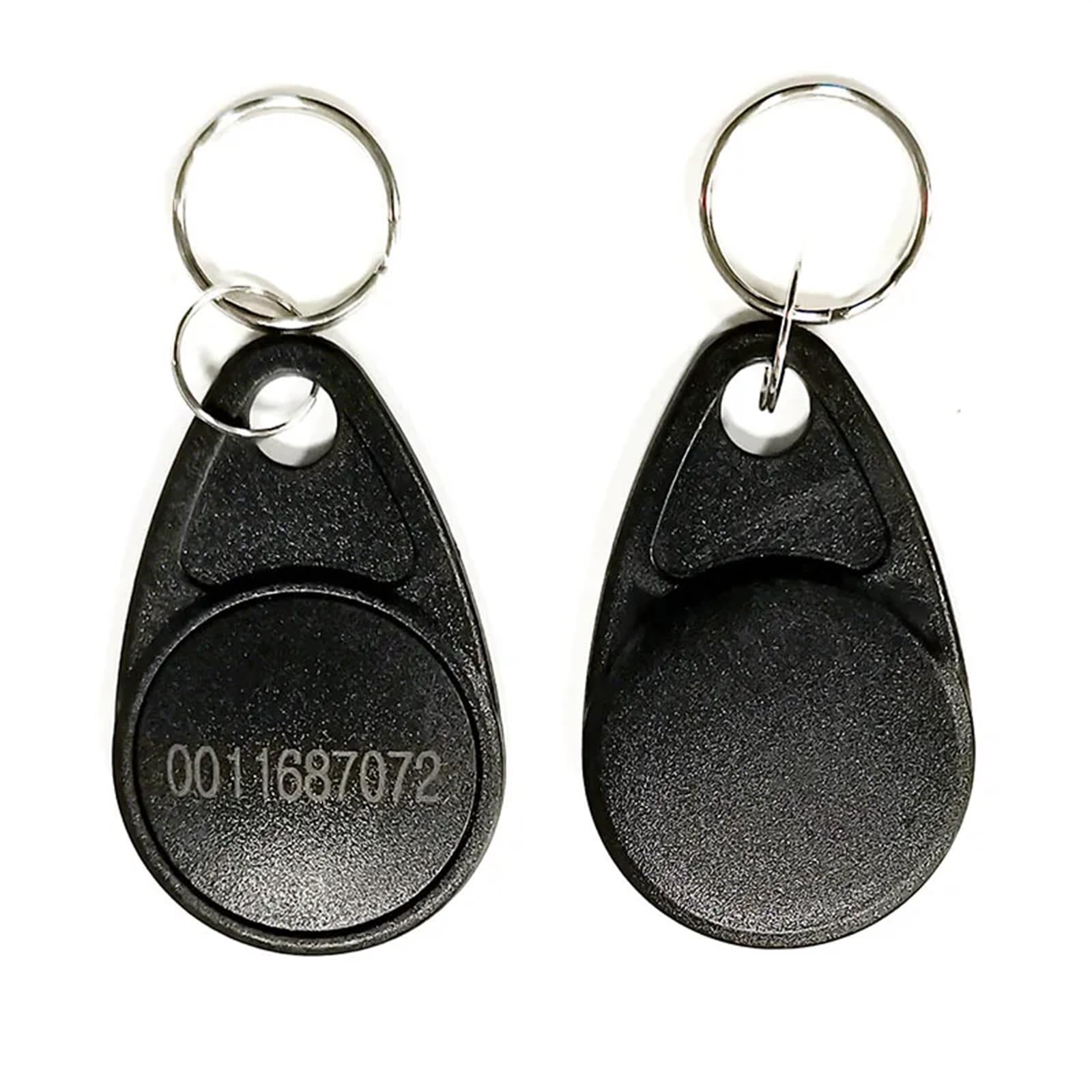 100 sztuk/partia breloki RFID 125 kHz zbliżeniowe ABS ID kluczowe znaczniki kontrola dostępu TK4100 EM4100 czarny chip