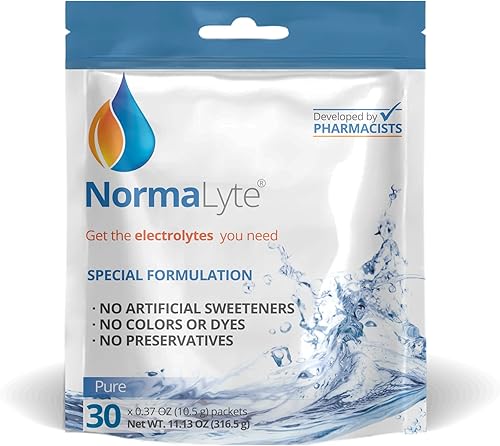 NormaLyte Sales de rehidratación oral ayuda al manejo dietético de los síntomas del síndrome POTS-1 bolsas - 30 barras (rinde 16.9 fl oz por